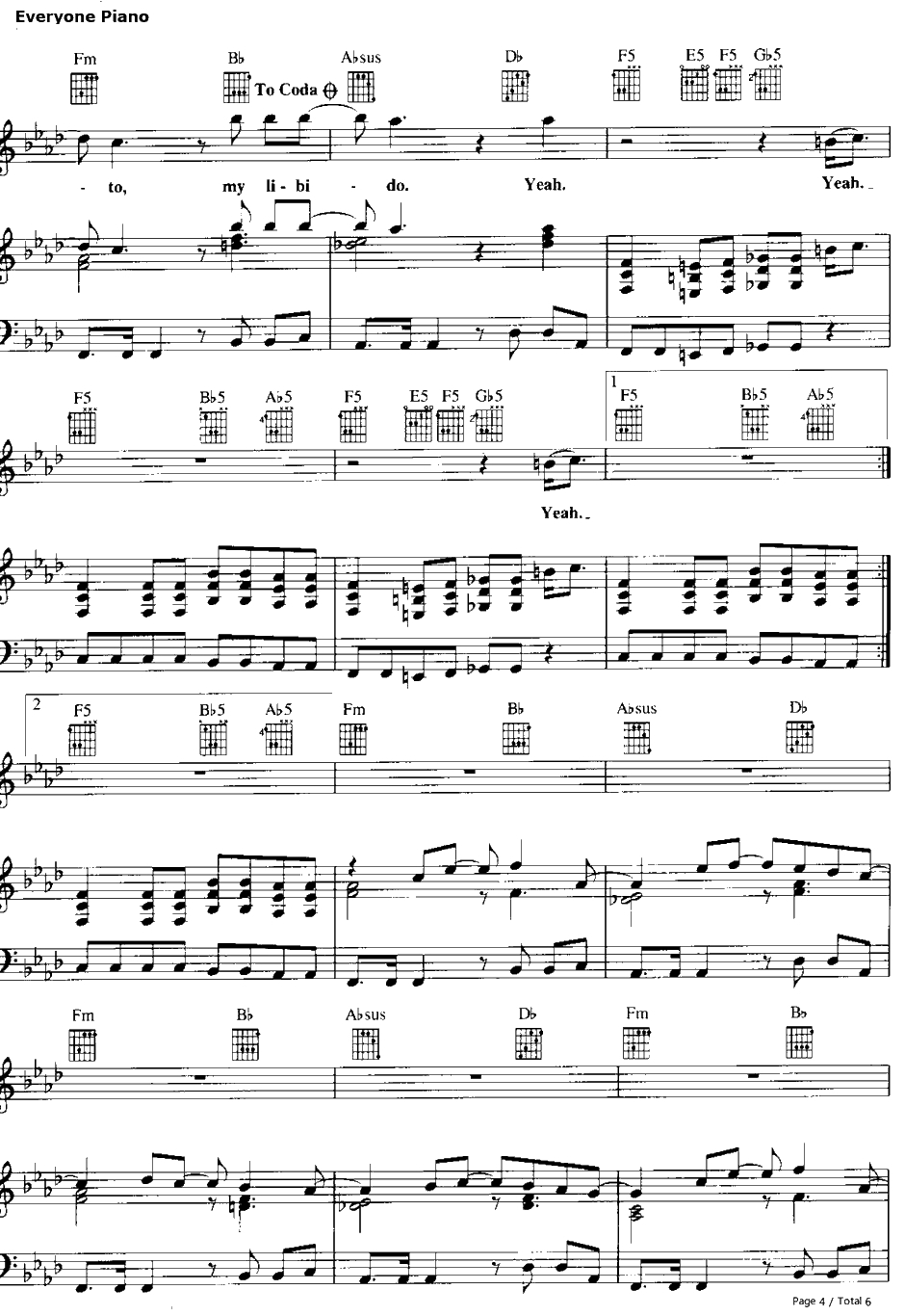 Smells Like Teen Spirit钢琴谱-Nirvana4