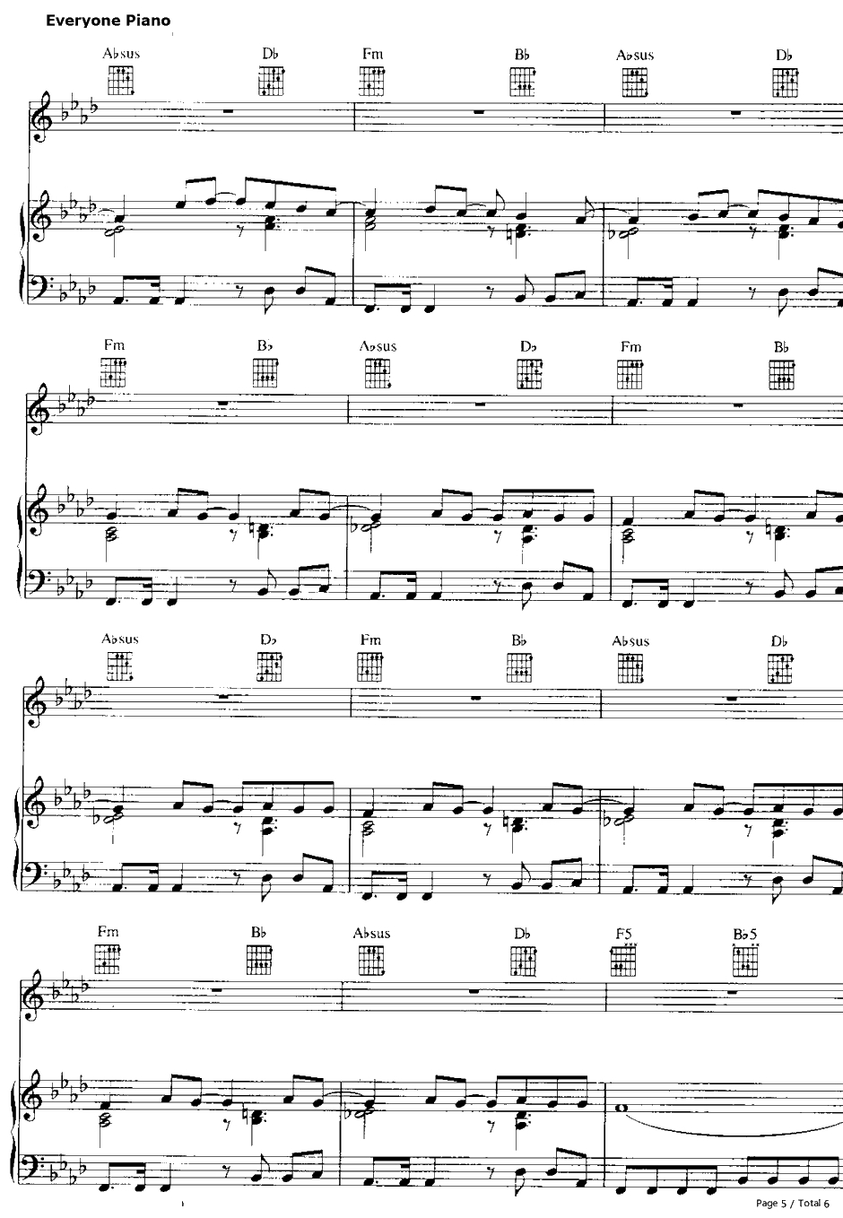 Smells Like Teen Spirit钢琴谱-Nirvana5