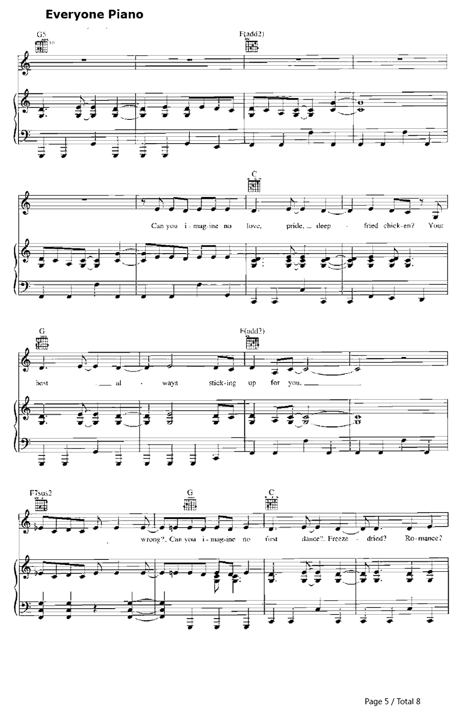 Drops of Jupiter(TellMe)钢琴谱-Train5