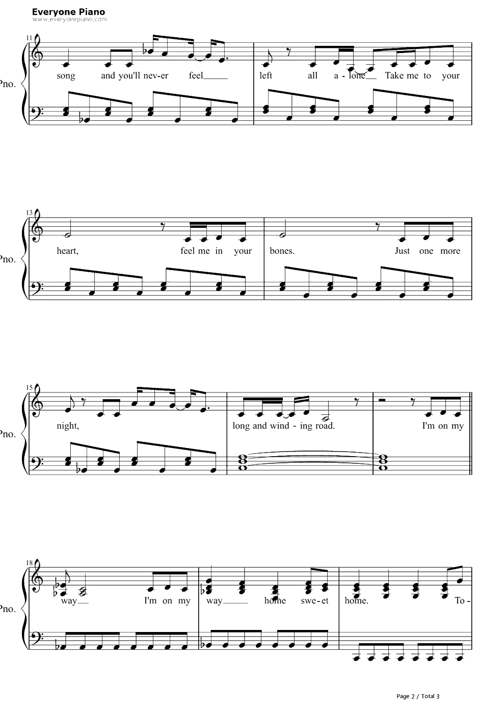 Home Sweet Home简单版钢琴谱-MötleyCrüe2