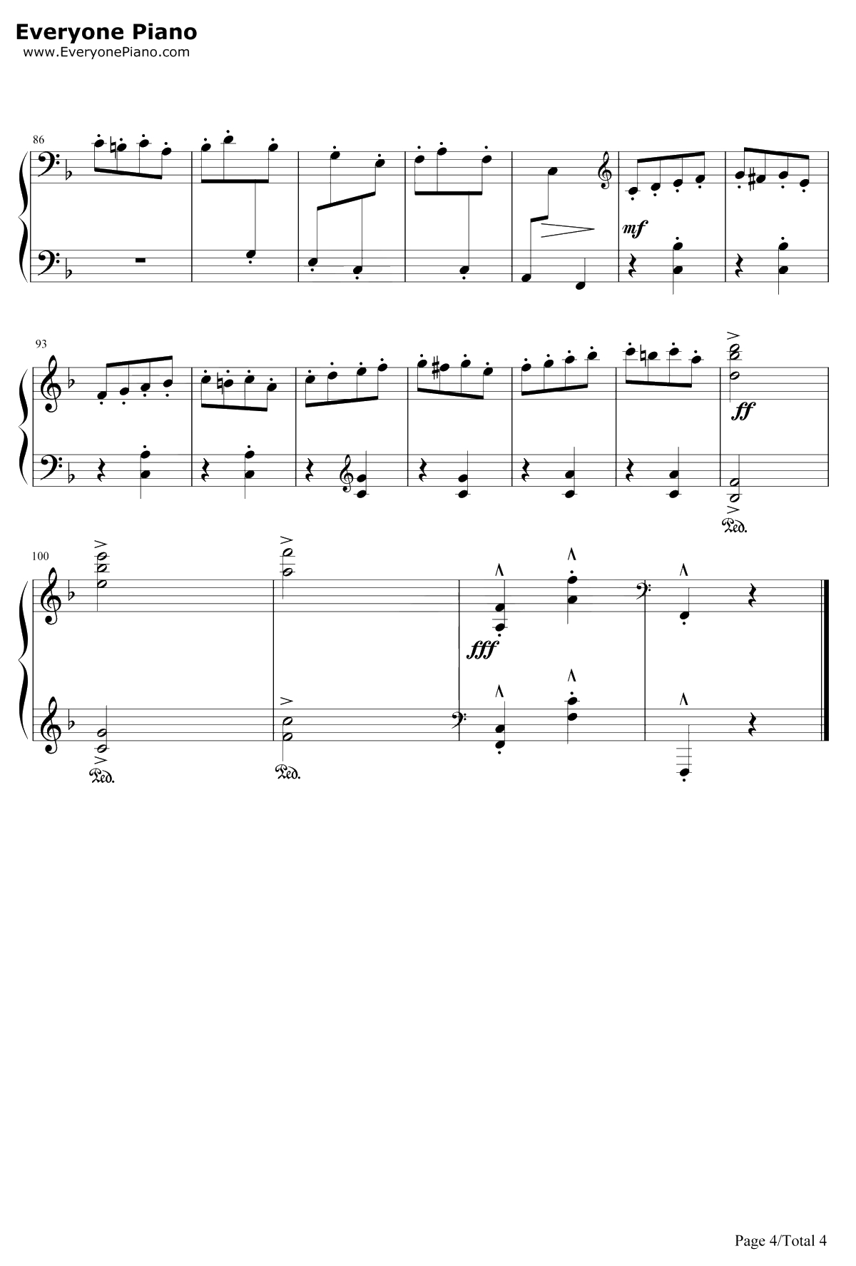 第2号匈牙利狂想曲钢琴谱-李斯特4