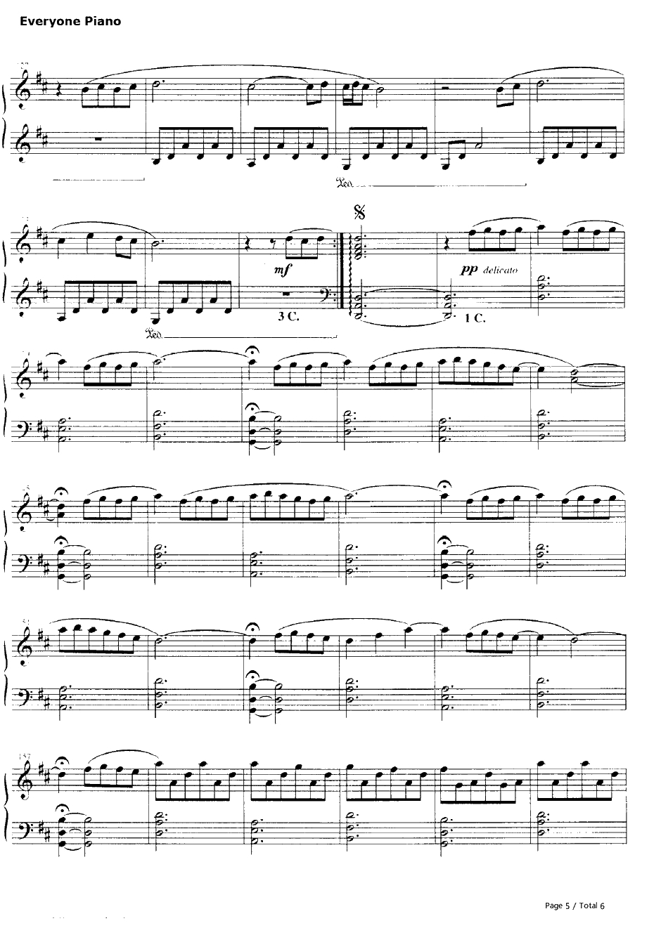 I Giorni钢琴谱-LudovicoEinaudi5