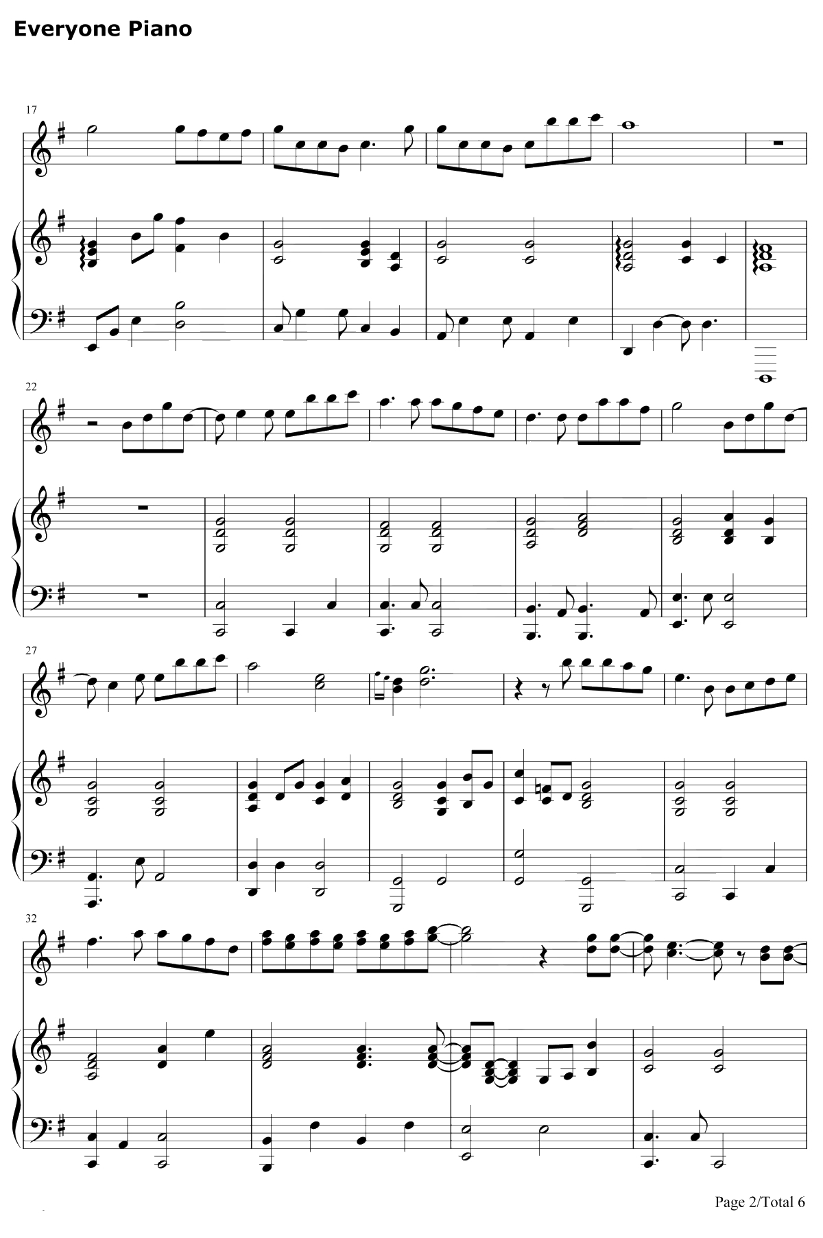 手心的蔷薇钢琴谱-林俊杰/邓紫棋2