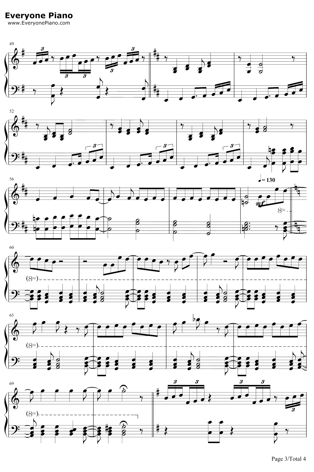 Roundabout钢琴谱-Yes3