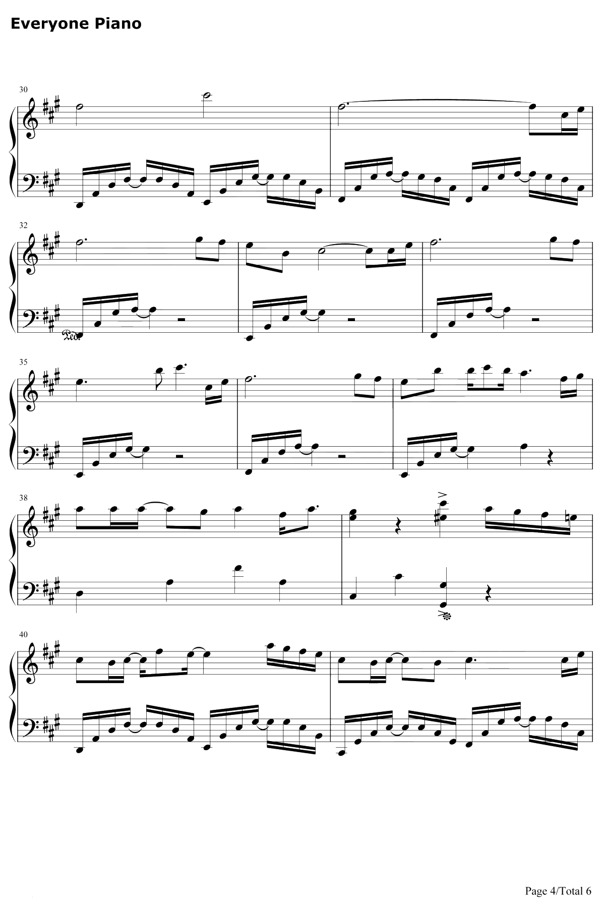 长生诀 钢琴谱-西瓜JUN4