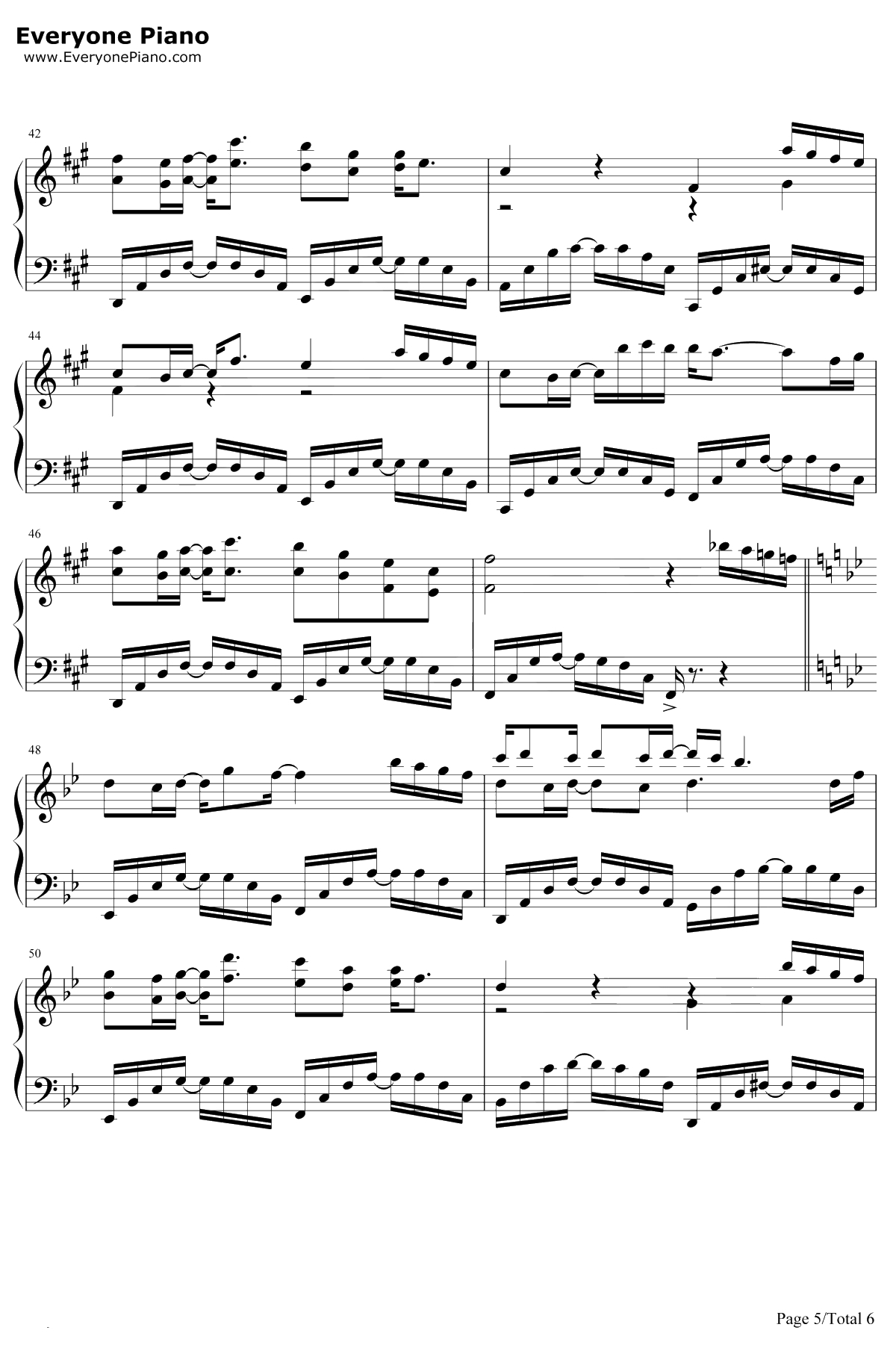 长生诀 钢琴谱-西瓜JUN5