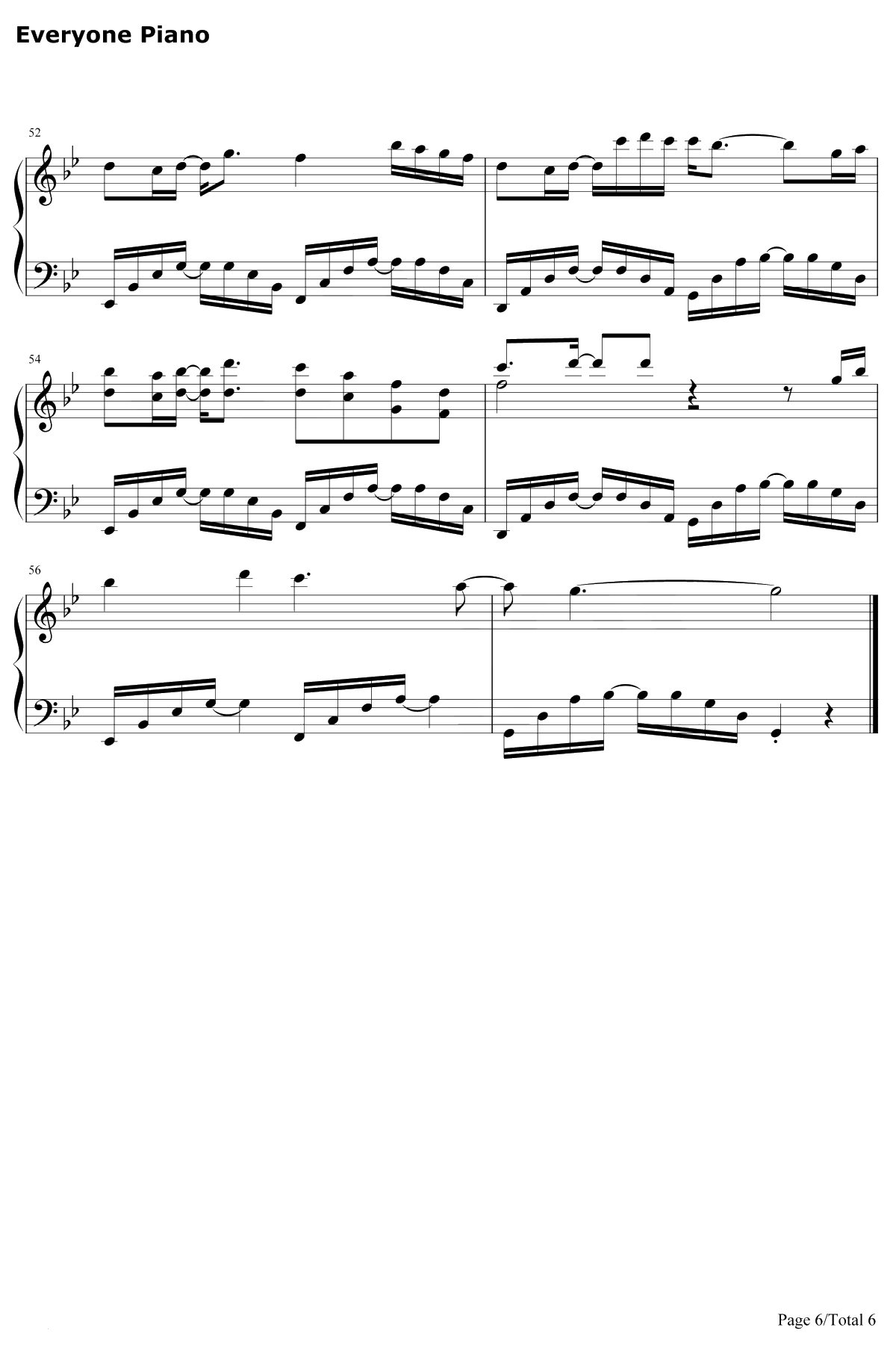 长生诀 钢琴谱-西瓜JUN6