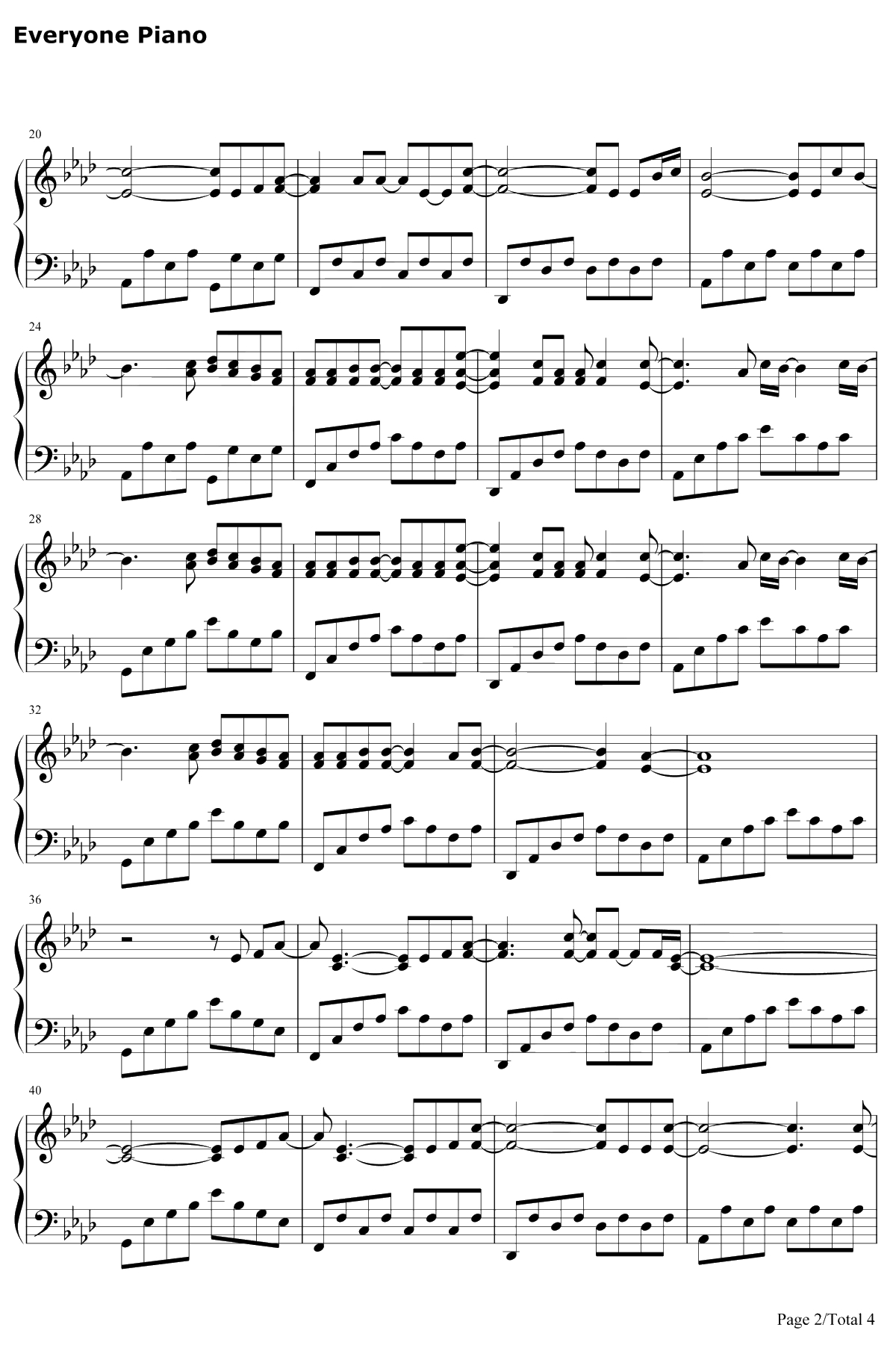 One More Light钢琴谱-Linkin Park2