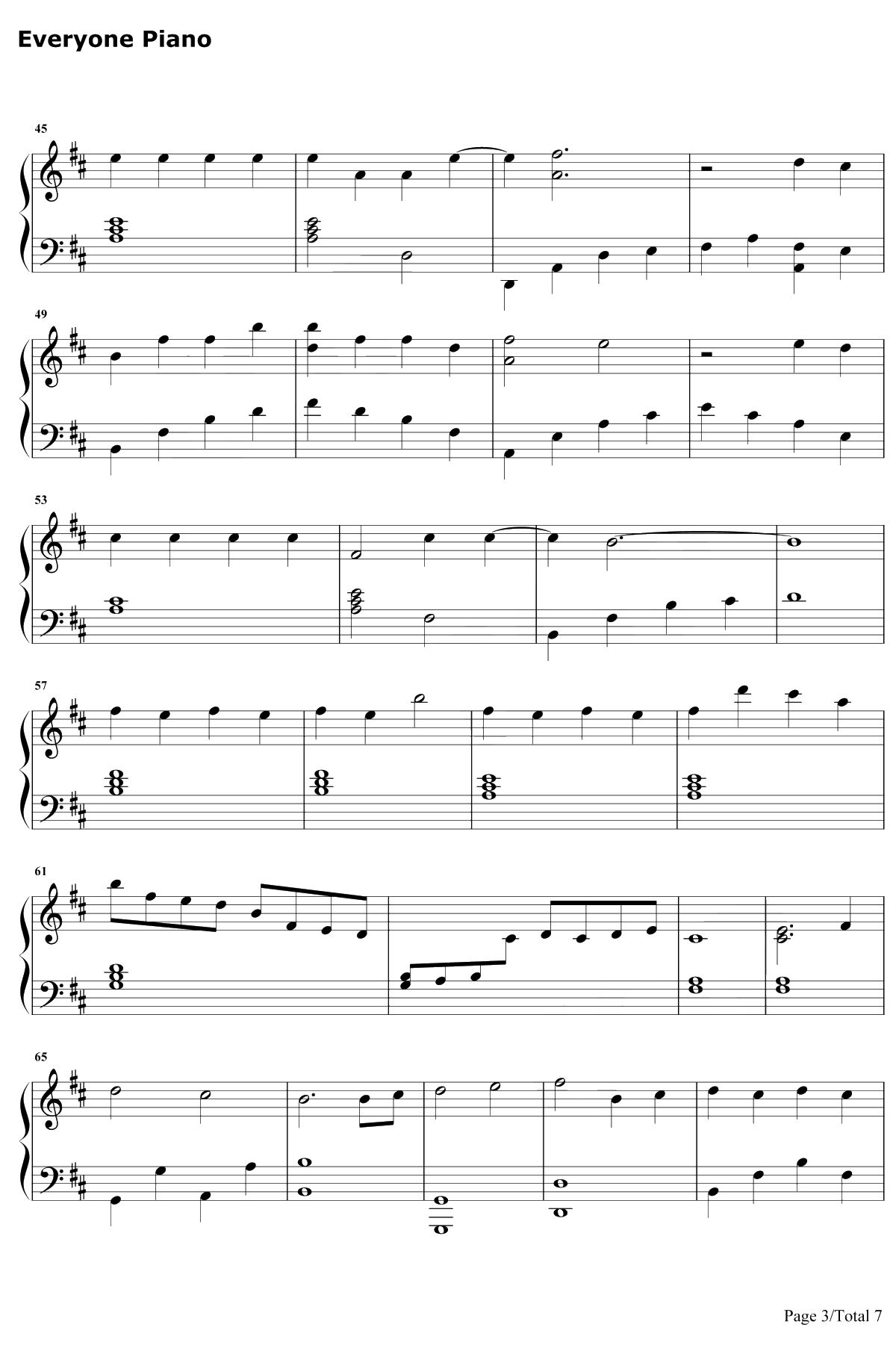 双世恋人钢琴谱-贺敬轩-双世宠妃Ⅱ插曲3