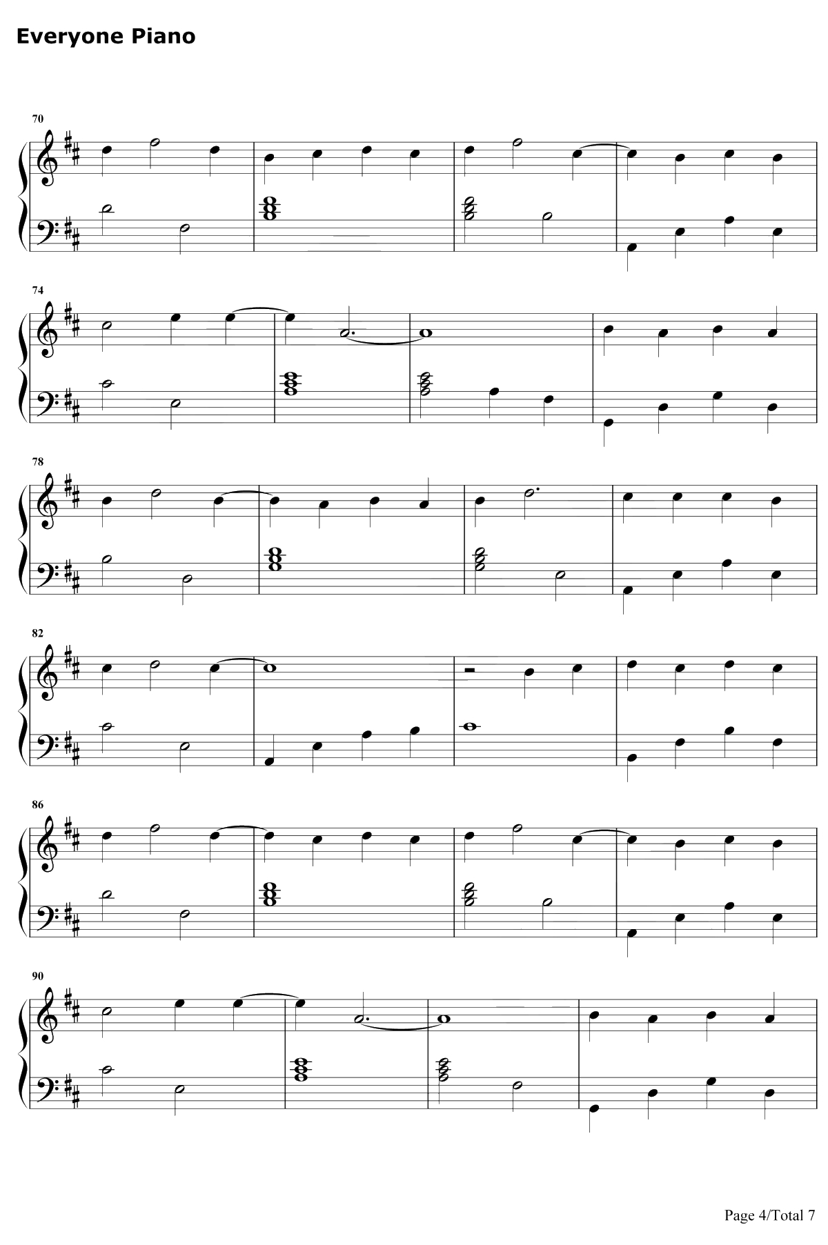 双世恋人钢琴谱-贺敬轩-双世宠妃Ⅱ插曲4