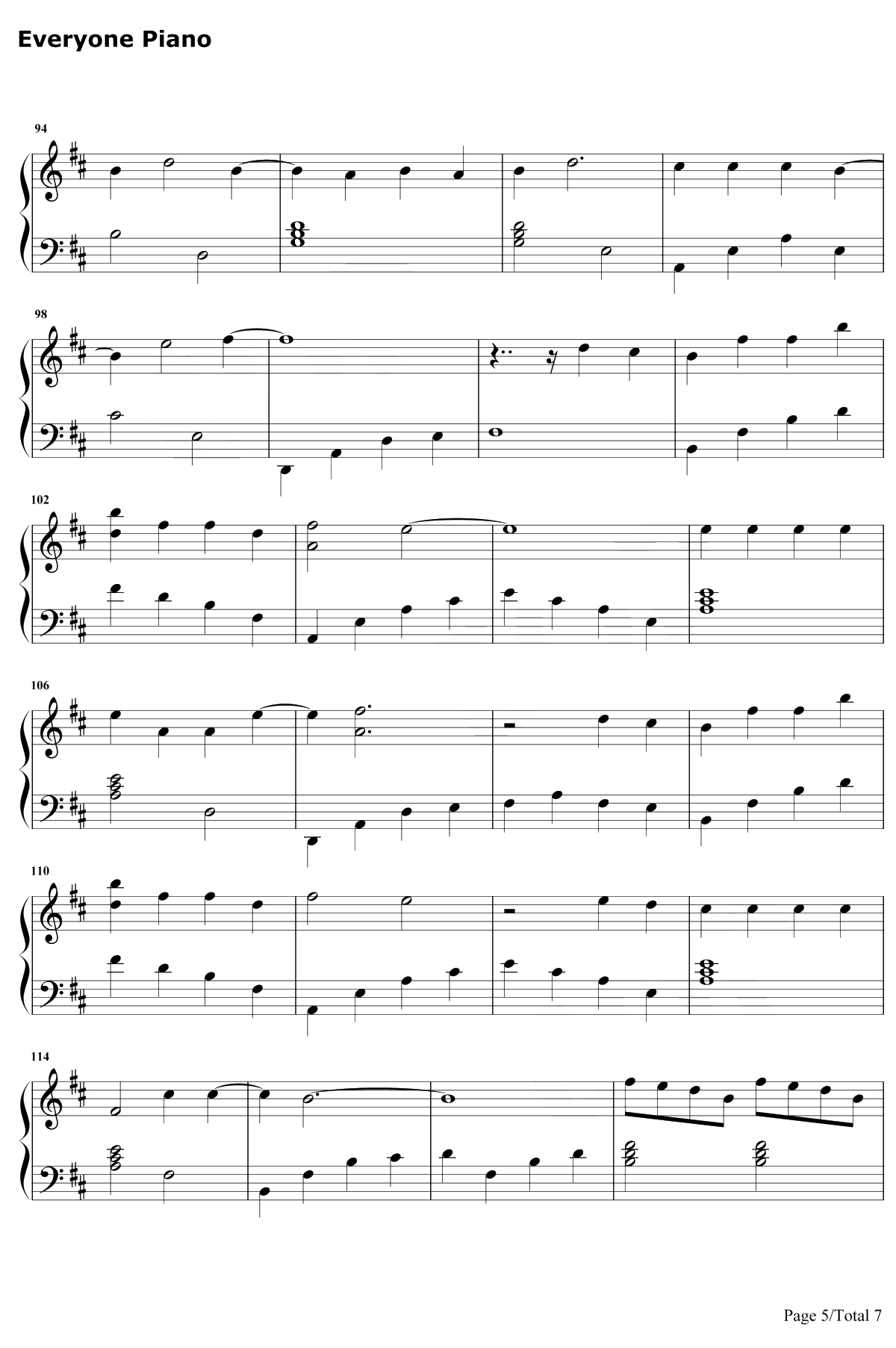 双世恋人钢琴谱-贺敬轩-双世宠妃Ⅱ插曲5