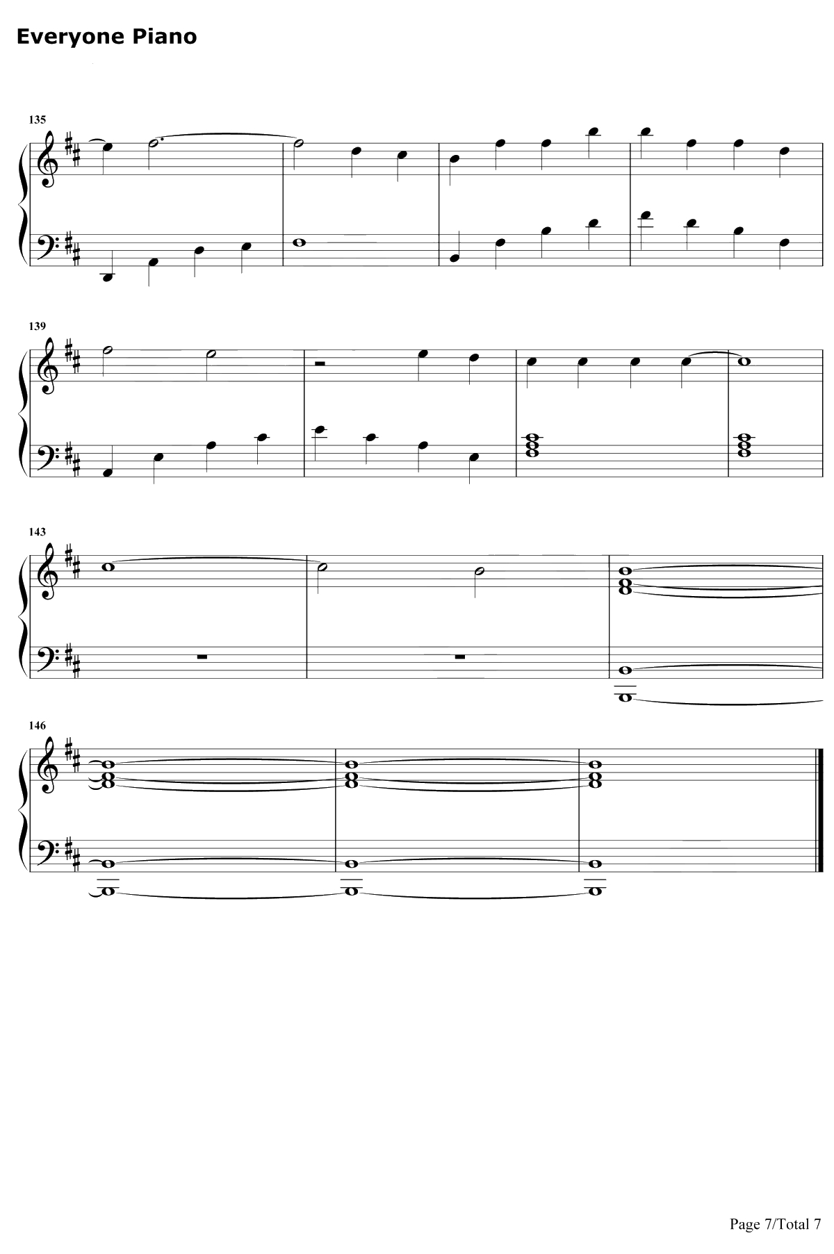 双世恋人钢琴谱-贺敬轩-双世宠妃Ⅱ插曲7