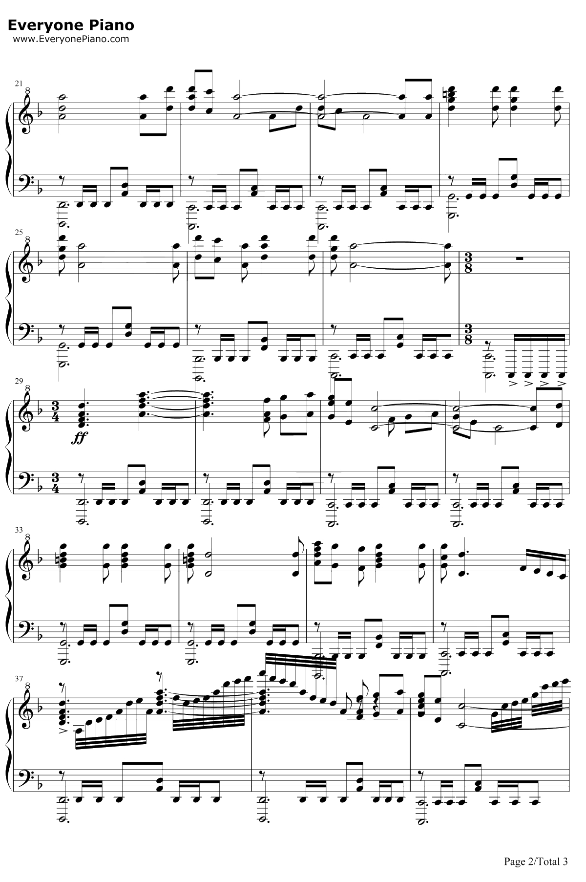 We Won't be Falling钢琴谱-陈雪燃-镇魂OP2