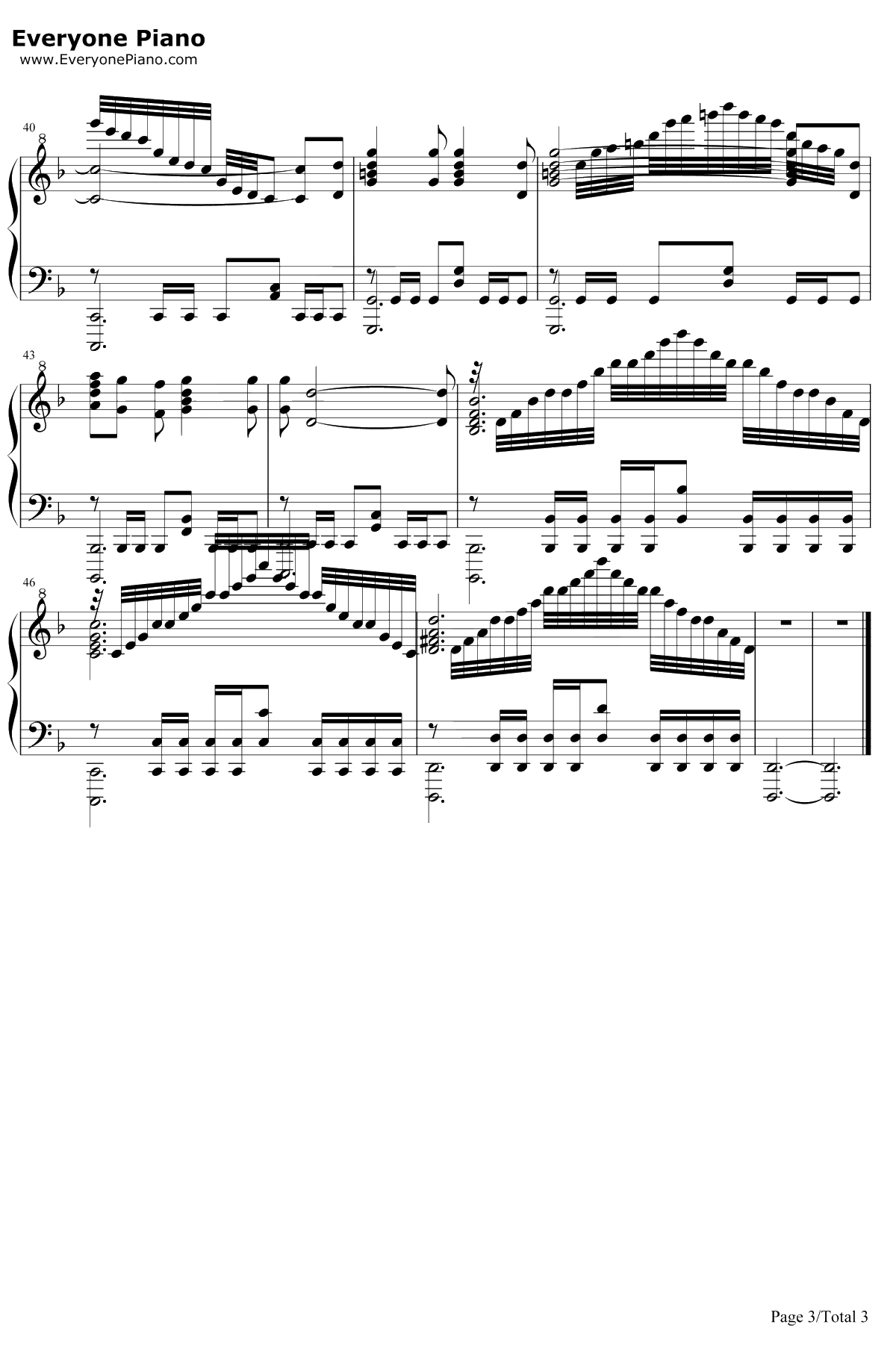 We Won't be Falling钢琴谱-陈雪燃-镇魂OP3