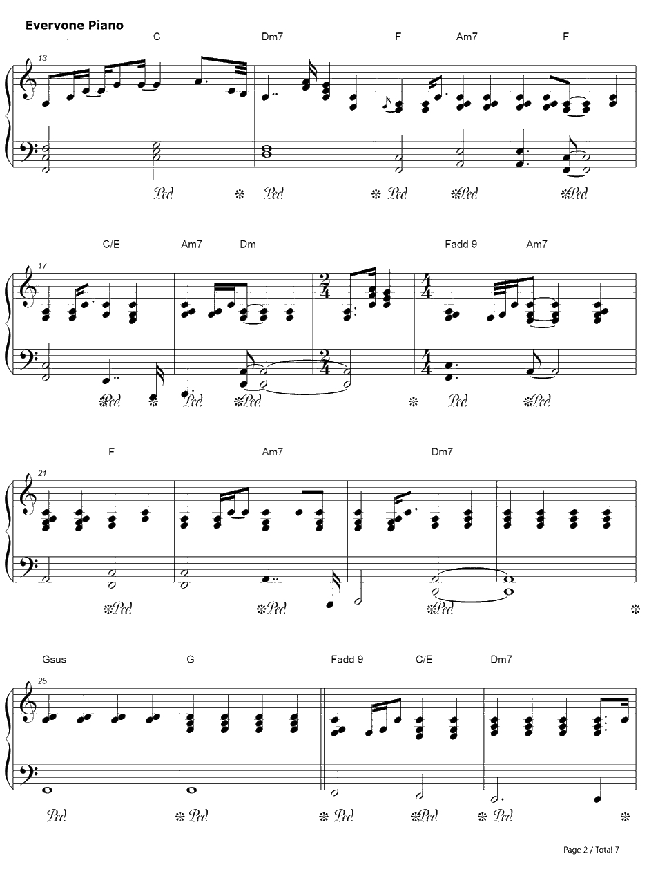 ICan't Make You Love Me钢琴谱-BonIver2