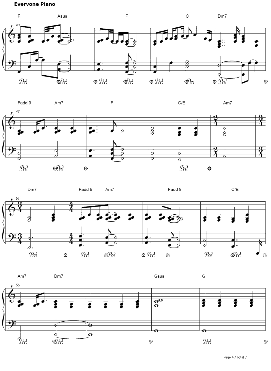 ICan't Make You Love Me钢琴谱-BonIver4