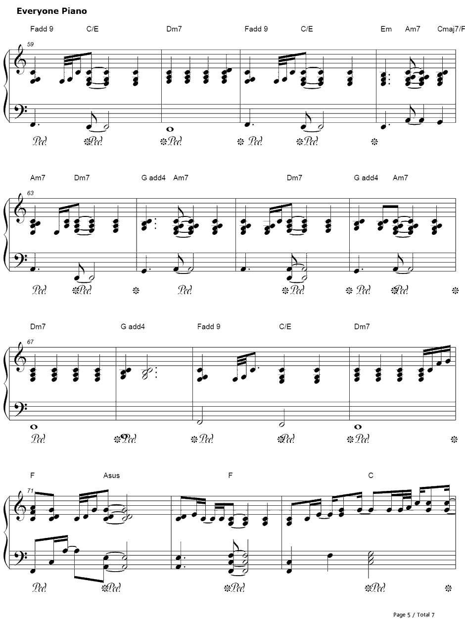 ICan't Make You Love Me钢琴谱-BonIver5