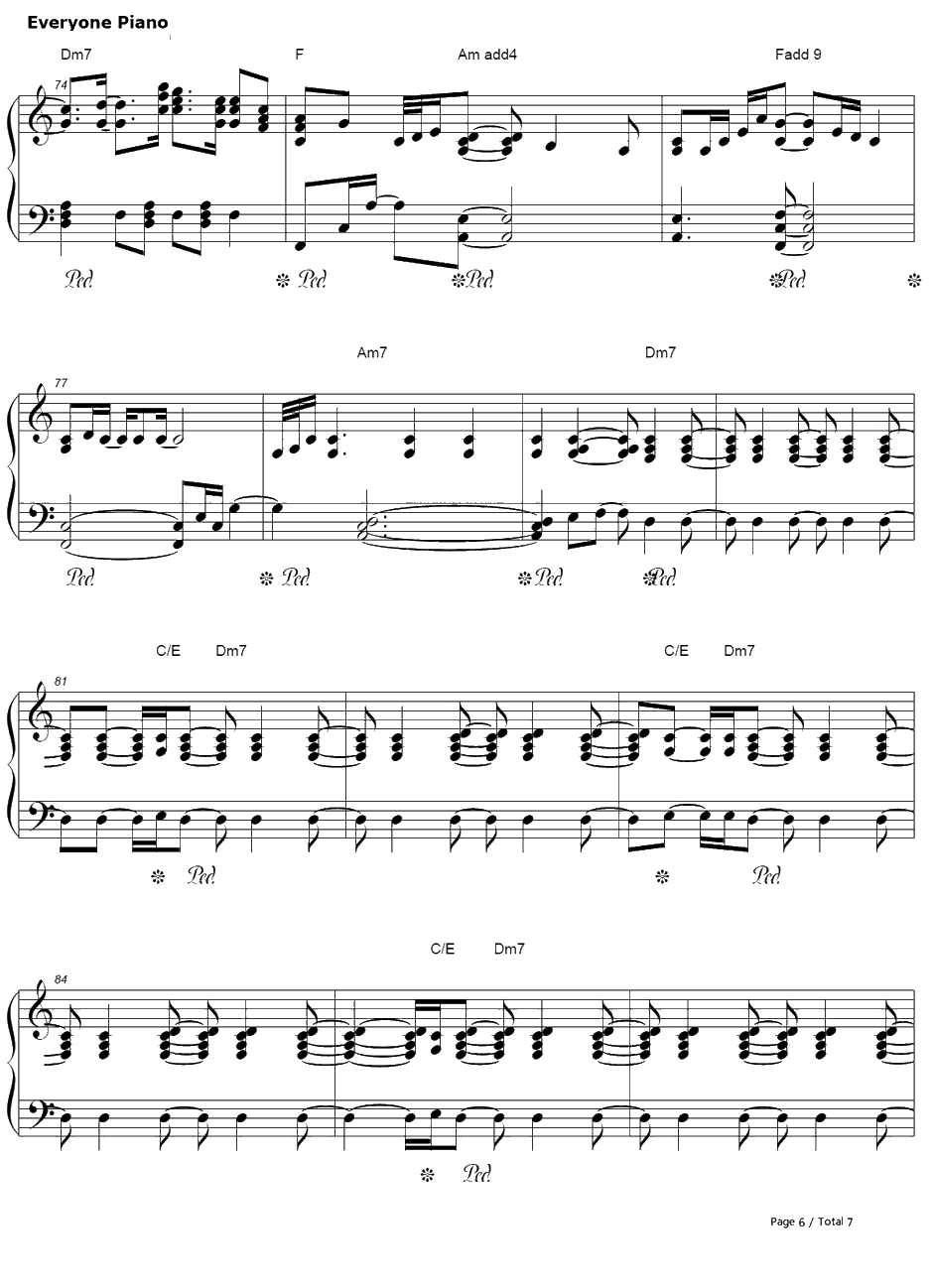 ICan't Make You Love Me钢琴谱-BonIver6