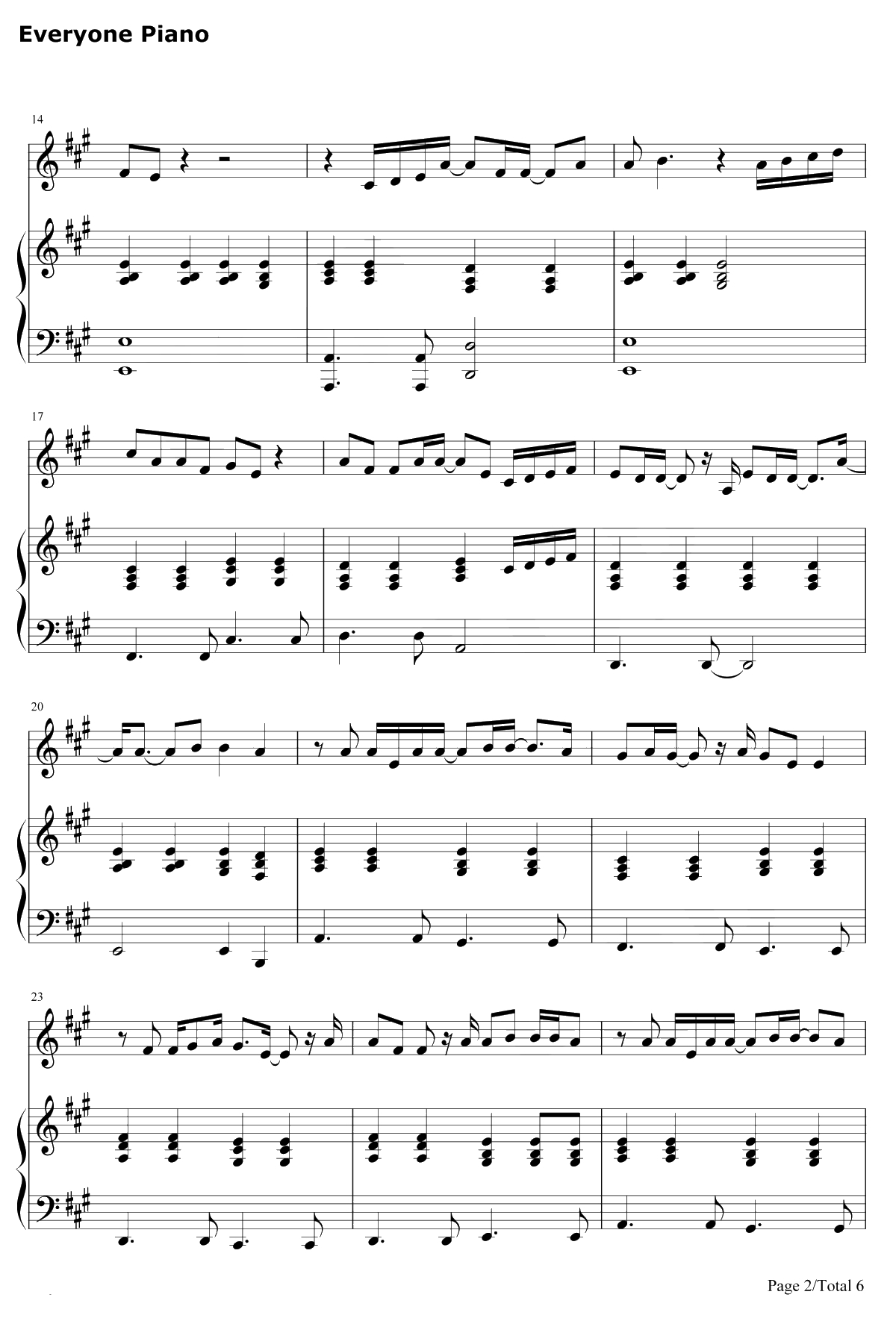 相信钢琴谱-孙燕姿2