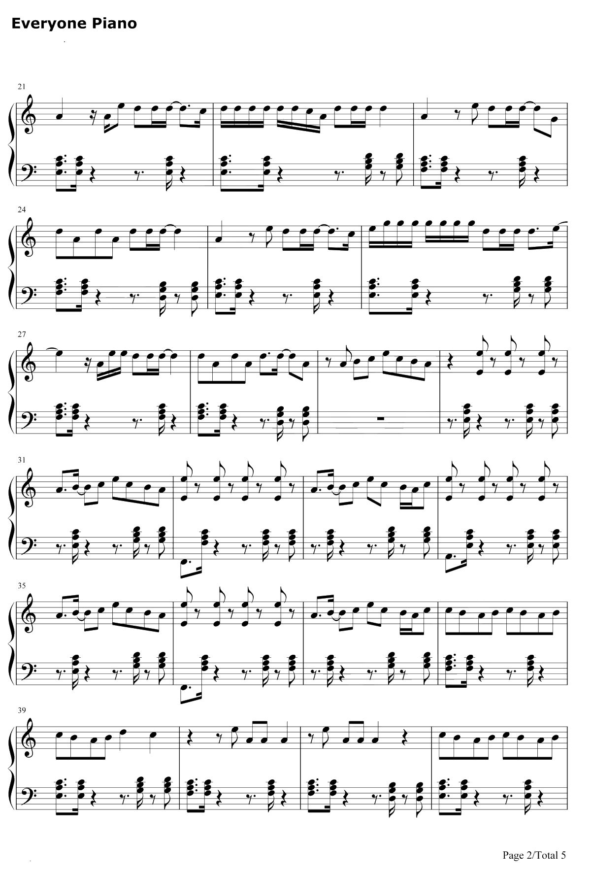 New Rules钢琴谱-Dua Lipa2