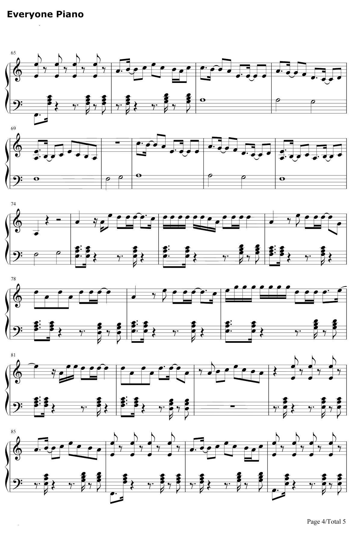 New Rules钢琴谱-Dua Lipa4