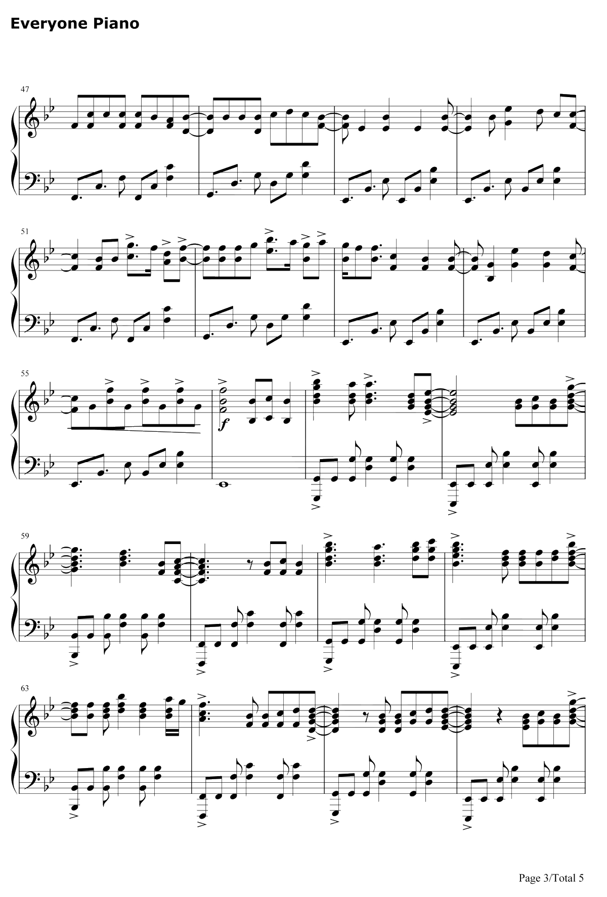 Rewrite The Stars钢琴谱-Zac Efron/Zendaya-马戏之王OST3