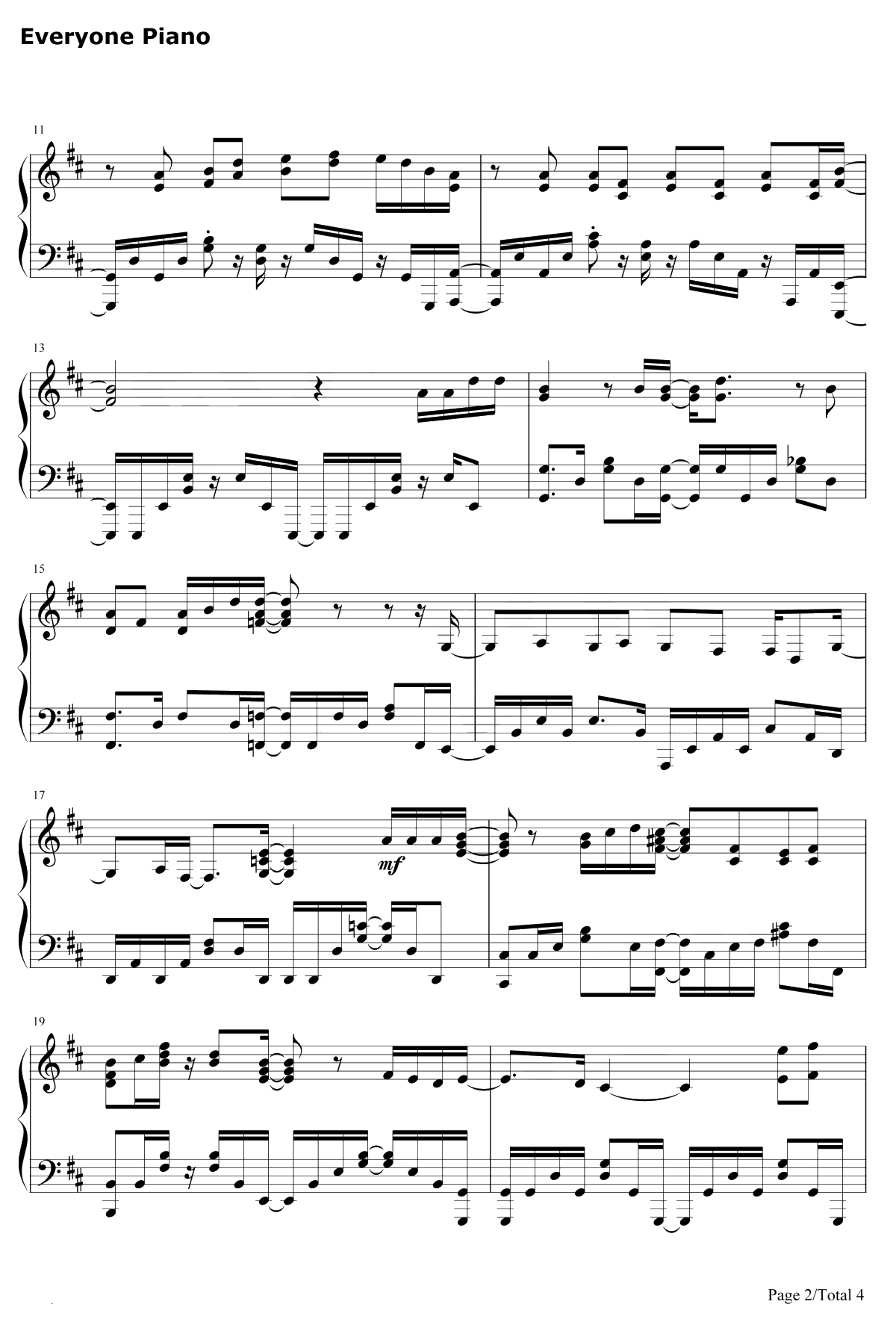 Vital钢琴谱-远藤正明-杀戮的天使OP2