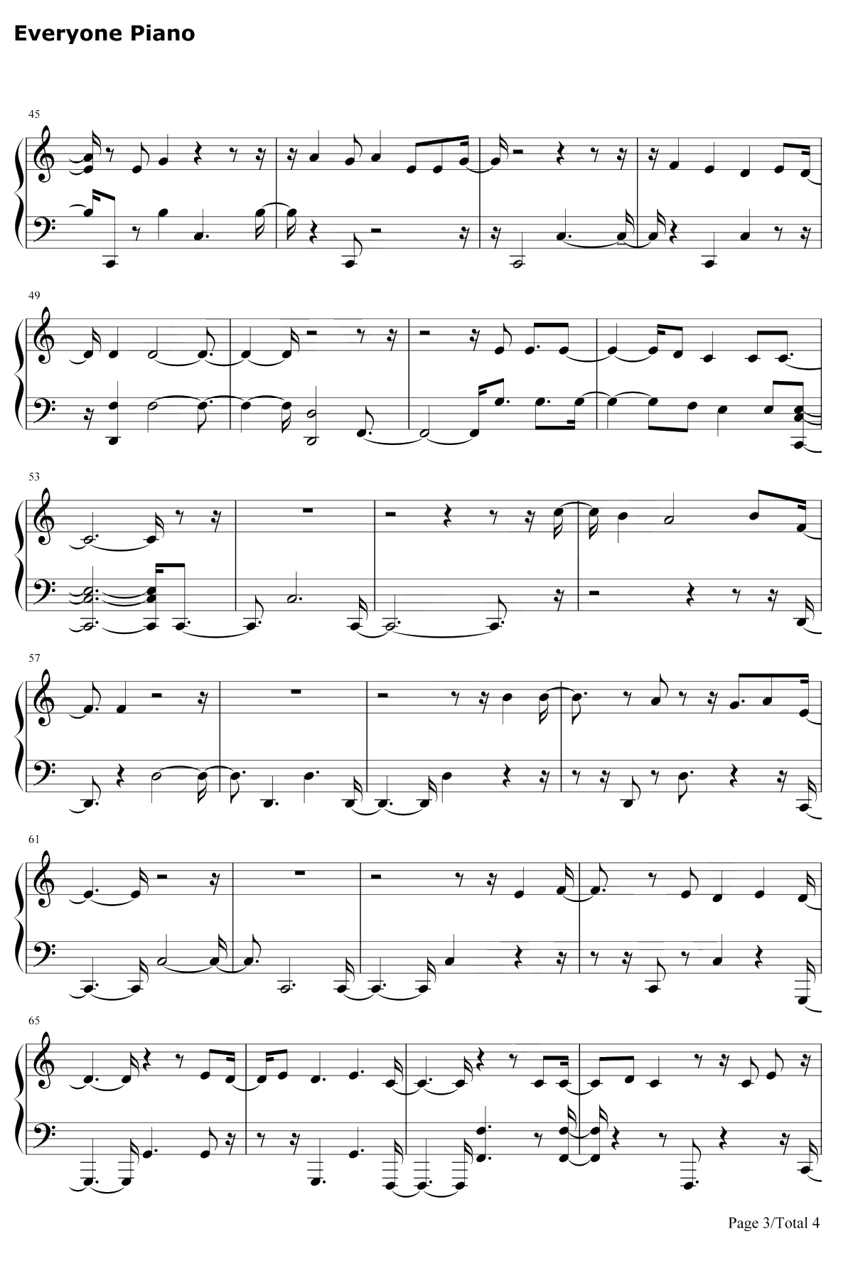 I Don't Know What Love Is钢琴谱-Lady Gaga/Bradley Cooper3