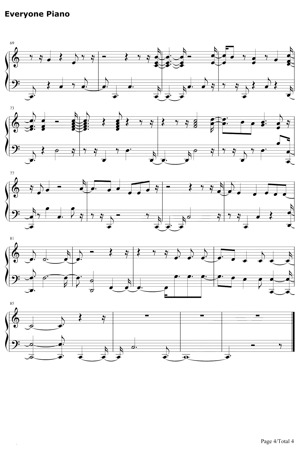 I Don't Know What Love Is钢琴谱-Lady Gaga/Bradley Cooper4