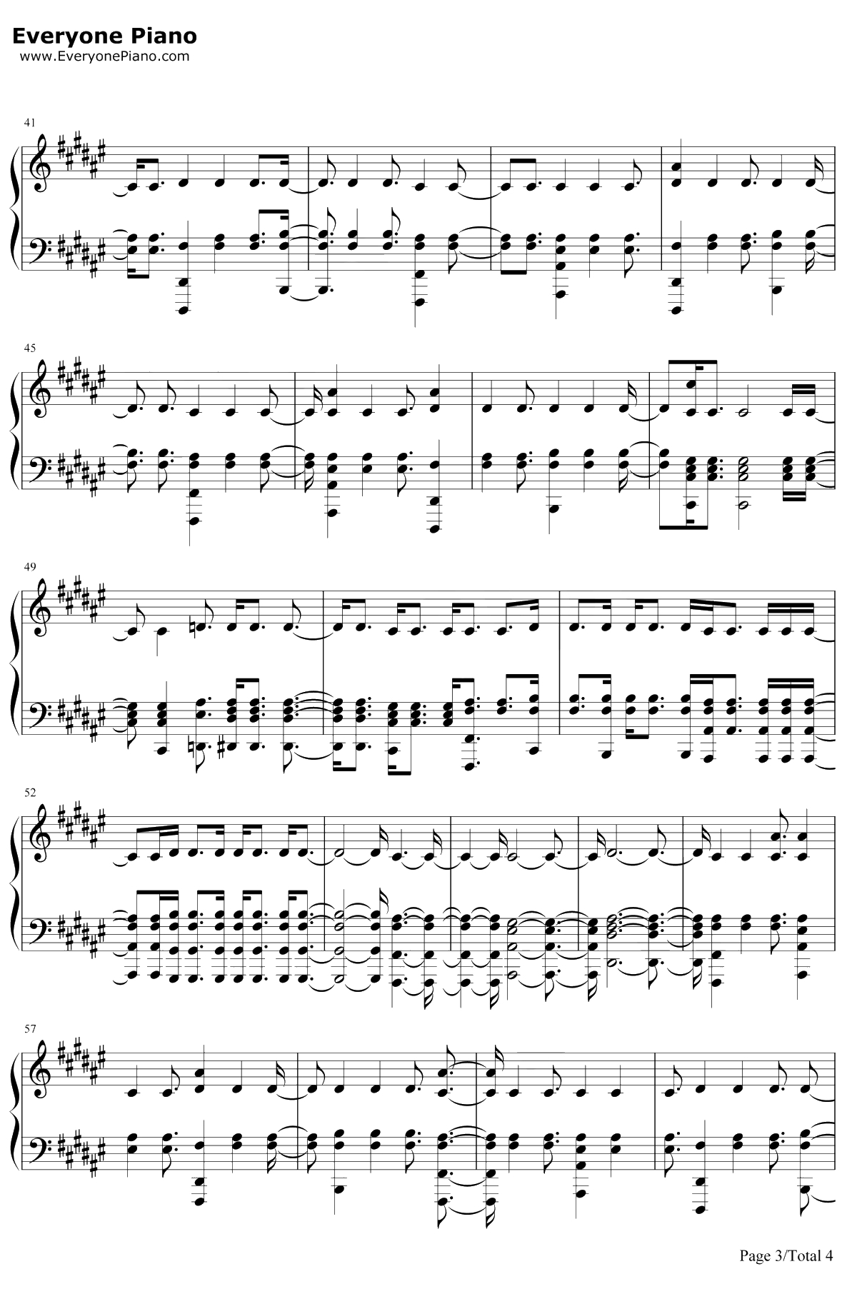 Naked钢琴谱-James Arthur3