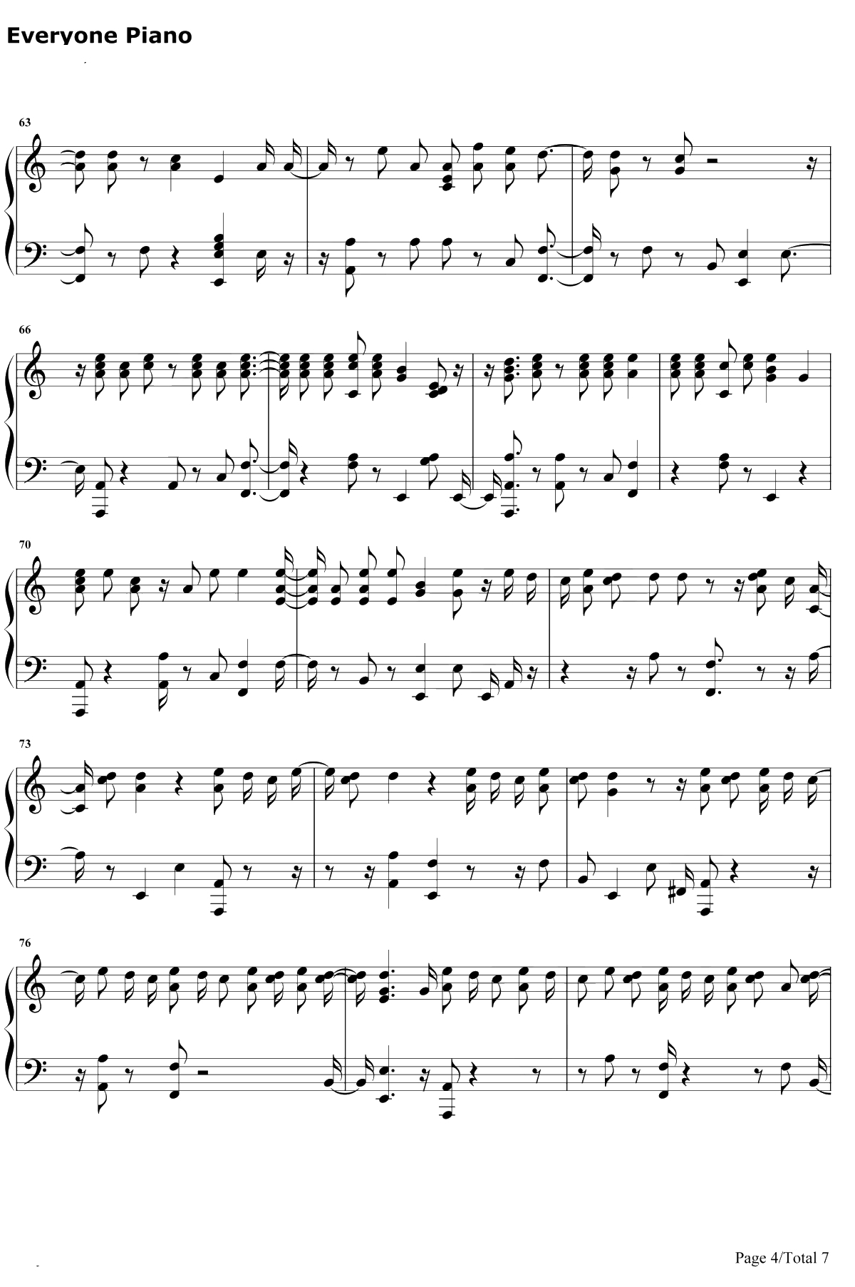 Wanted You钢琴谱-Nav / Lil Uzi Vert4