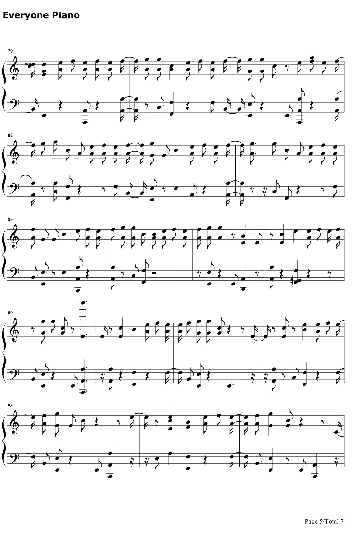 Wanted You钢琴谱-Nav / Lil Uzi Vert5