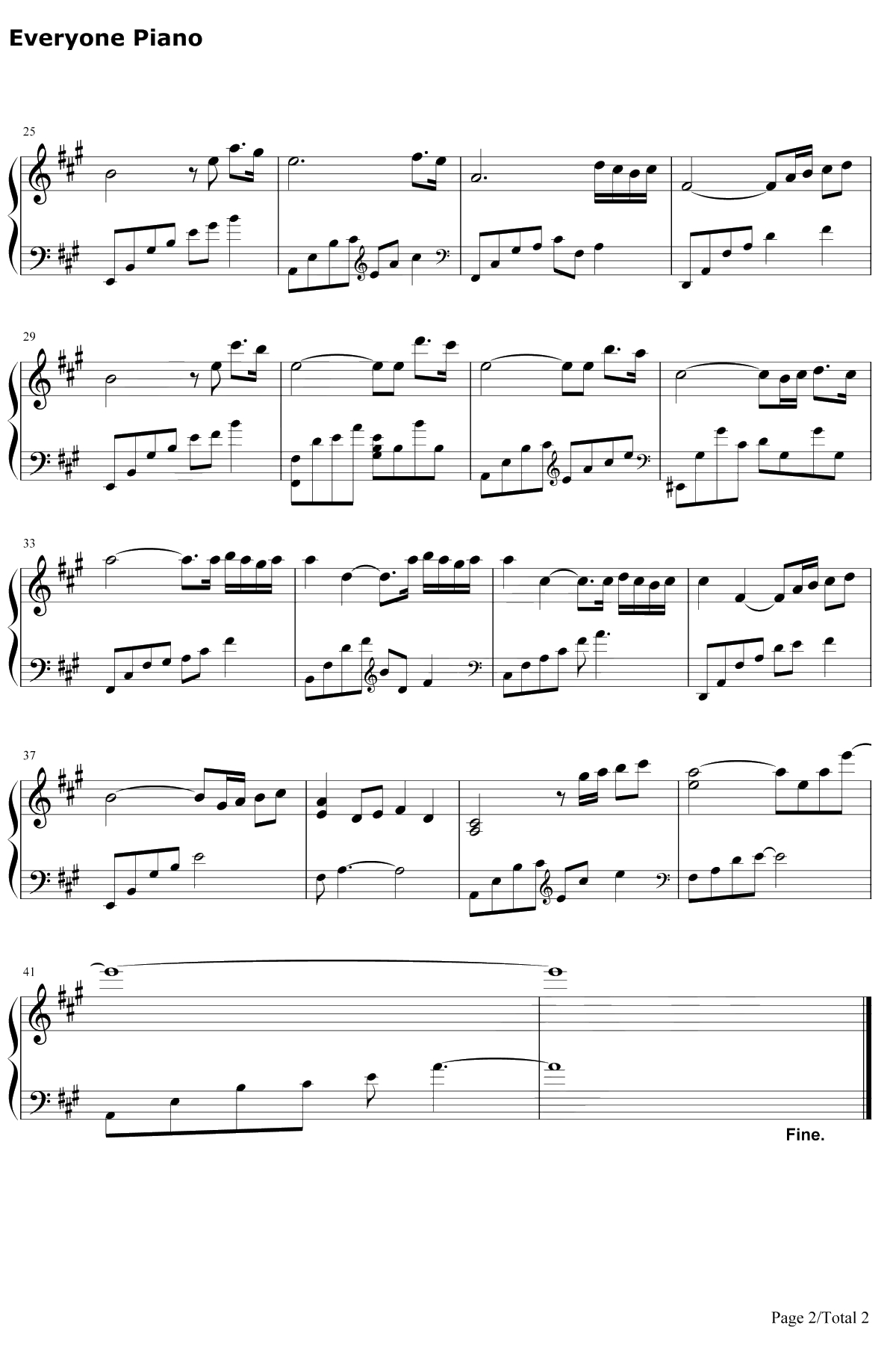 The Promise钢琴谱-Secret Garden2