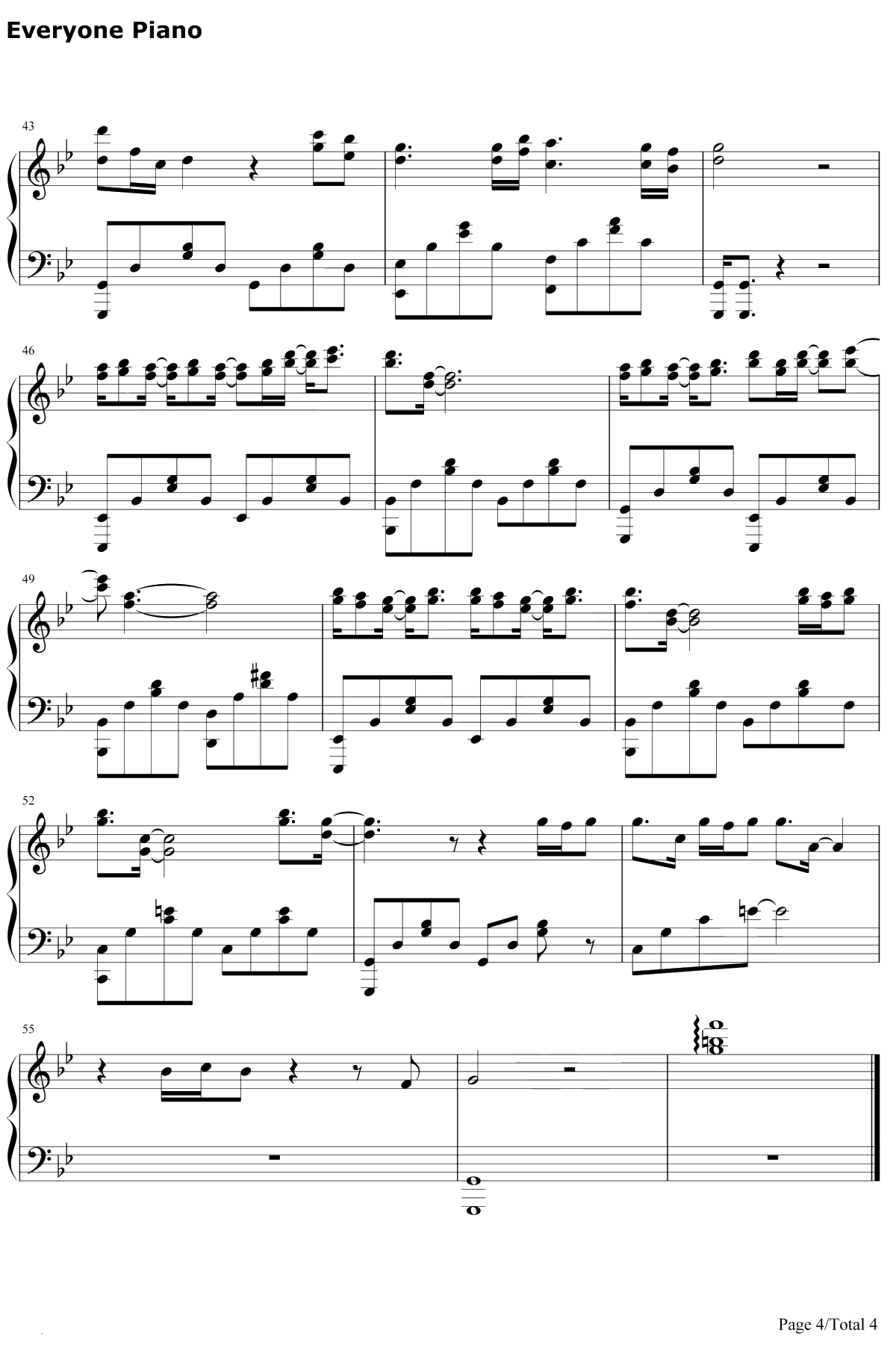 双影钢琴谱-林忆莲/张惠妹4