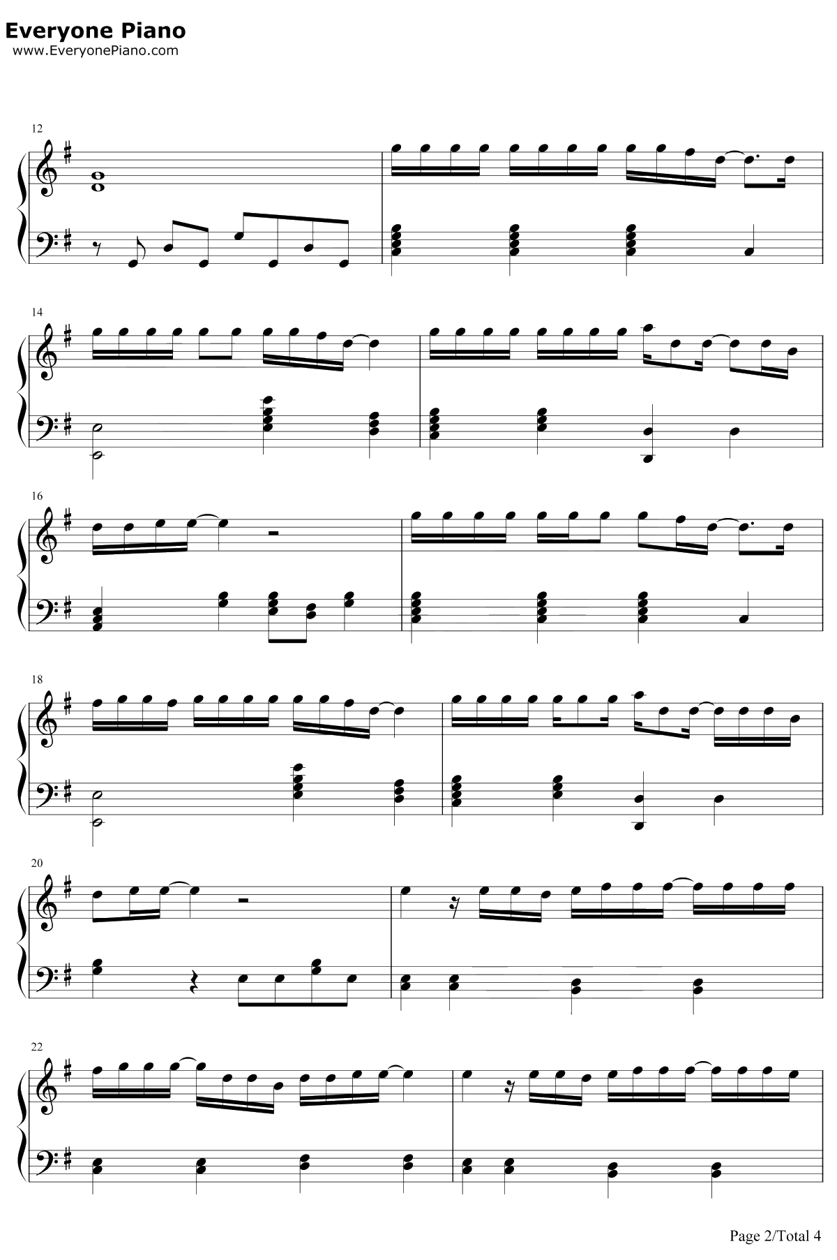 secretbase~君がくれたもの~钢琴谱-ZONE-日本流行乐坛经典曲目2