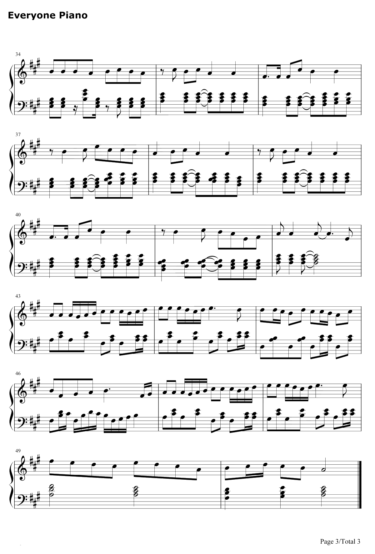 穷开心钢琴谱-花儿乐队3