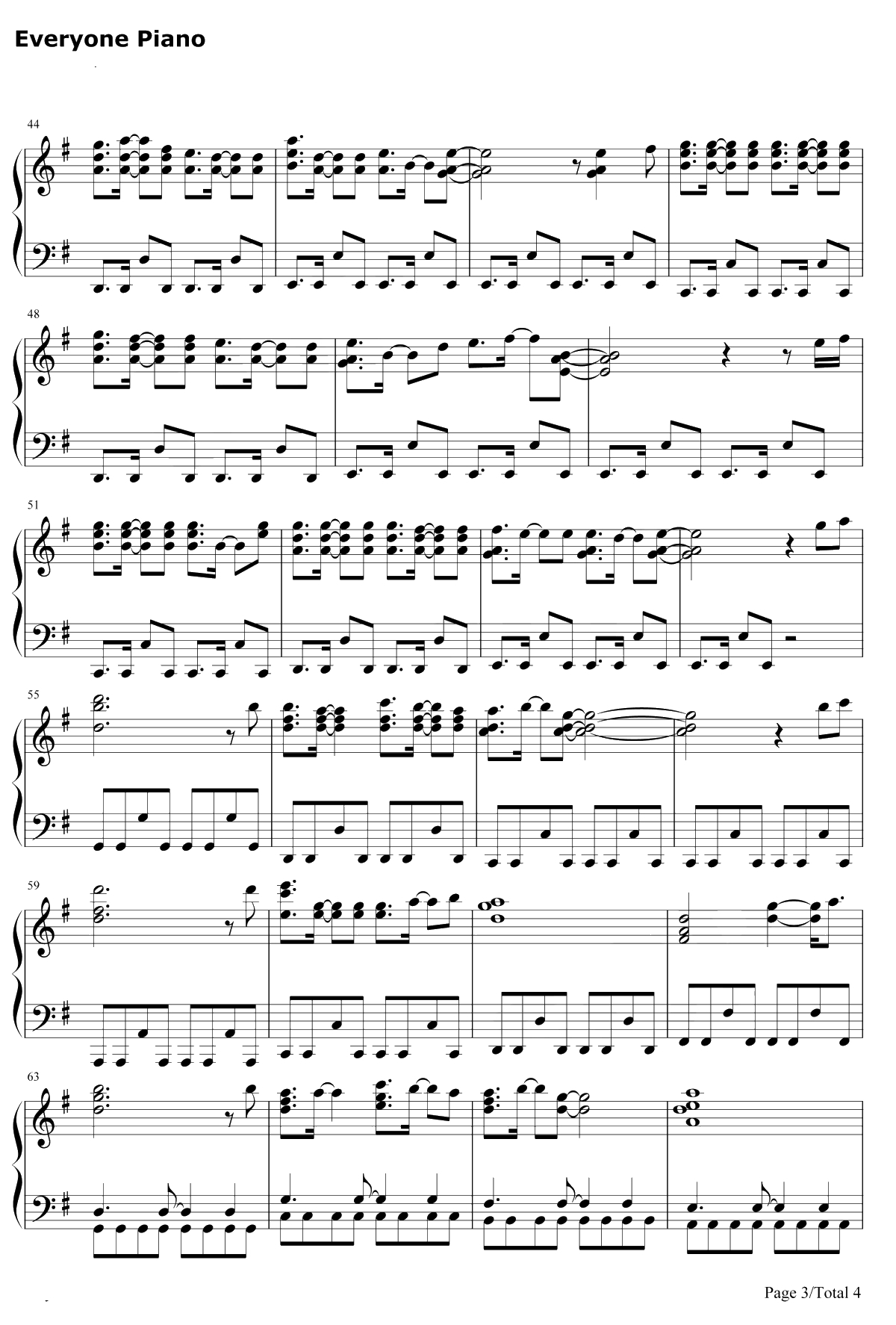 Perfect Time钢琴谱-泽野弘之-断剑神曲3