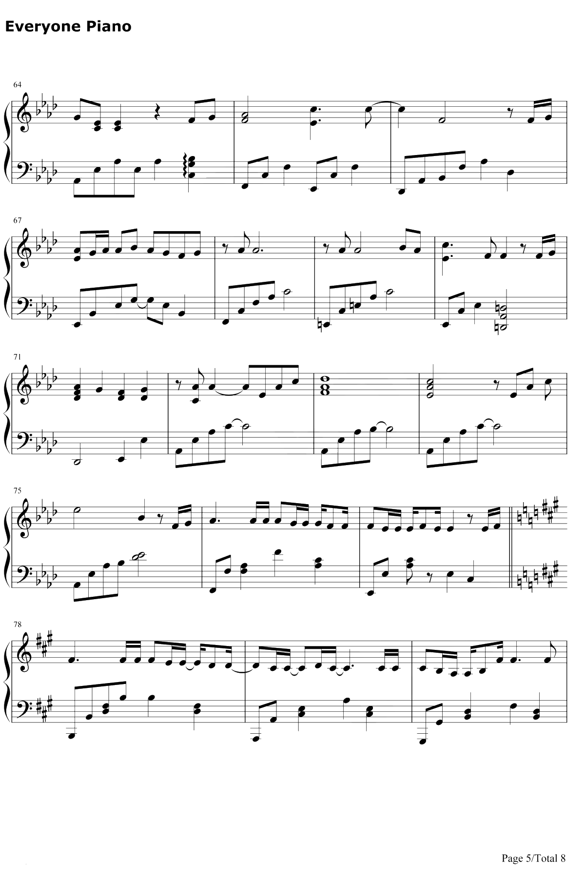 Moonlight Destiny钢琴谱-りすこ、わかfromSTAR☆ANIS-月光下的命运-偶像活动OST5