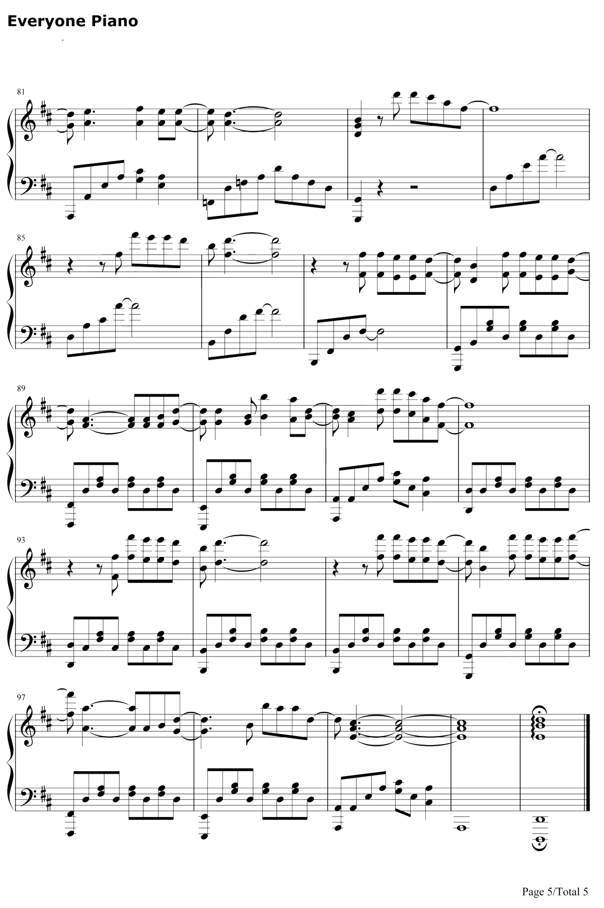 违背的青春钢琴谱-薛之谦-致不易青年主题曲5