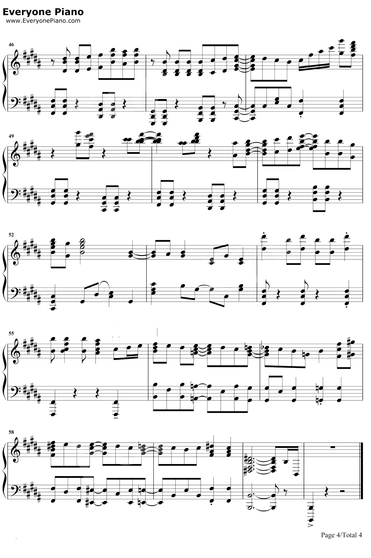 ふたりの羽根钢琴谱-YURiKA-轻羽飞扬OP4