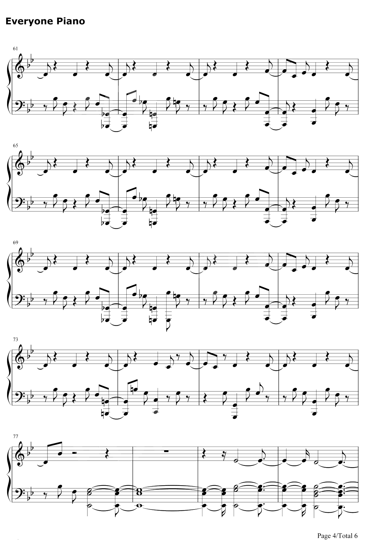 The Thrill of It All钢琴谱-Sam Smith4