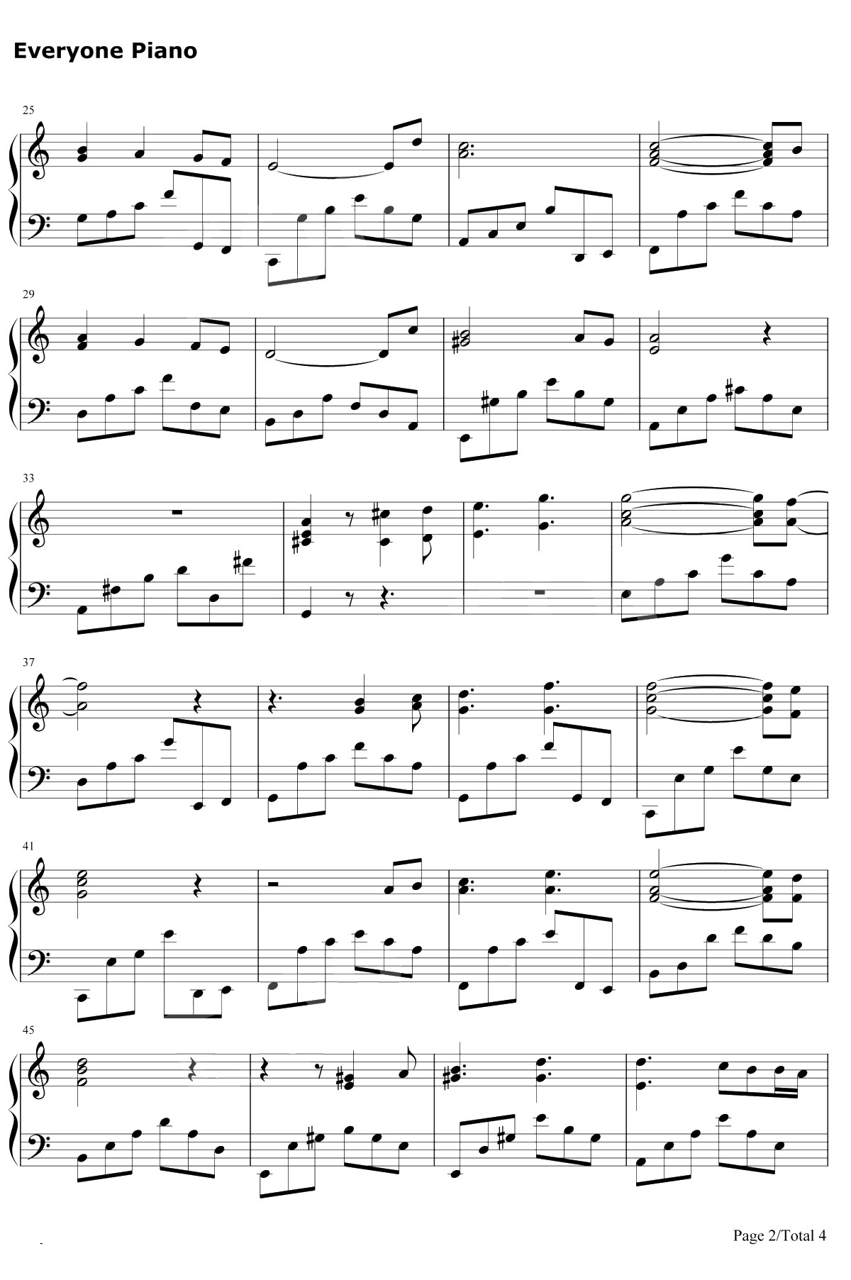 Parisienne Walkways 钢琴谱-Gary Moore2