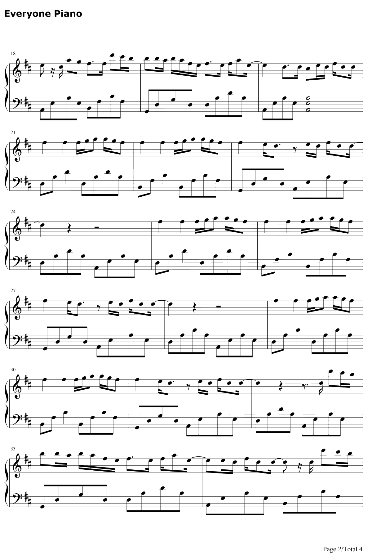 一百万个可能 钢琴谱-Christine Welch2