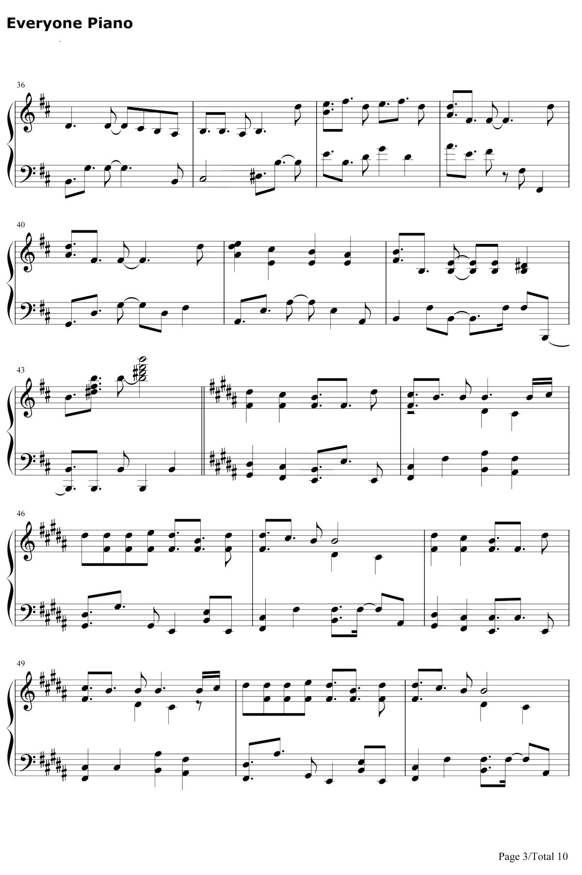 Get Wild钢琴谱-TMNetwork-城市猎人ED3