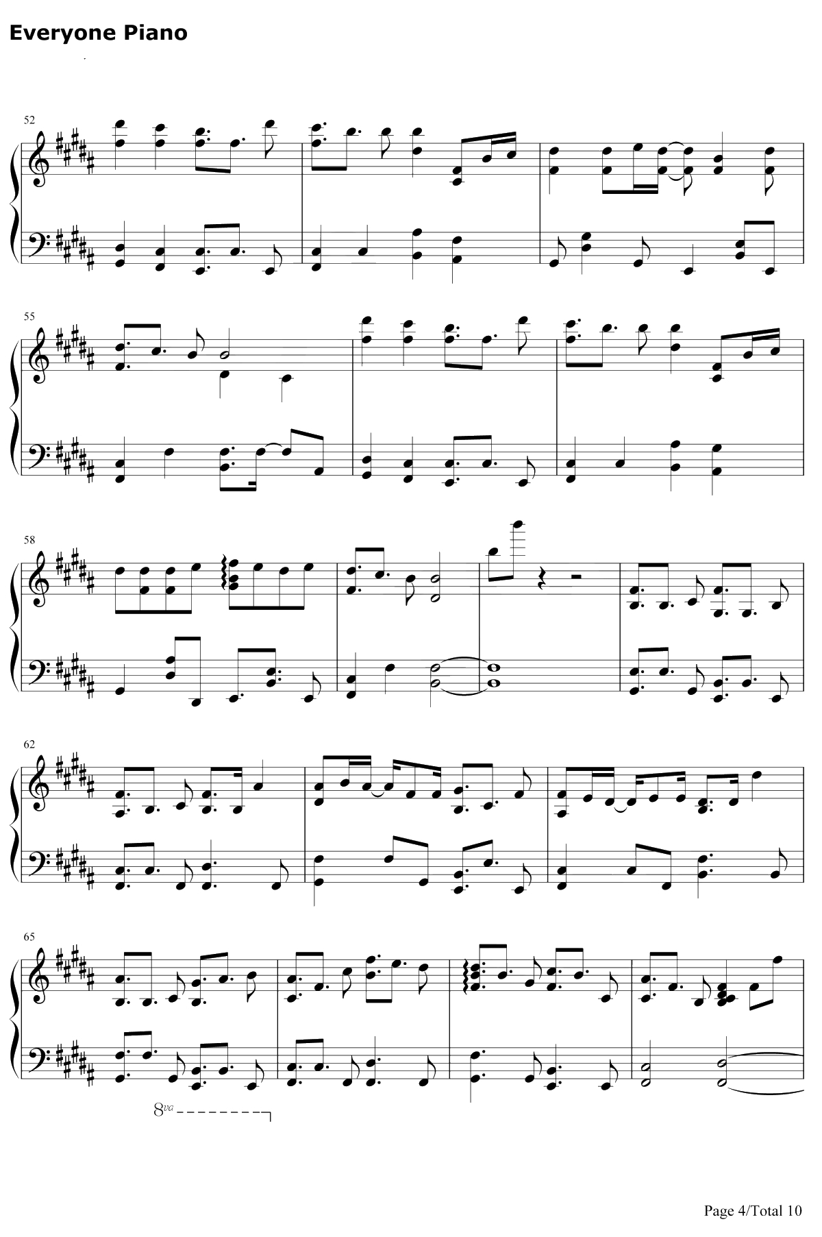 Get Wild钢琴谱-TMNetwork-城市猎人ED4