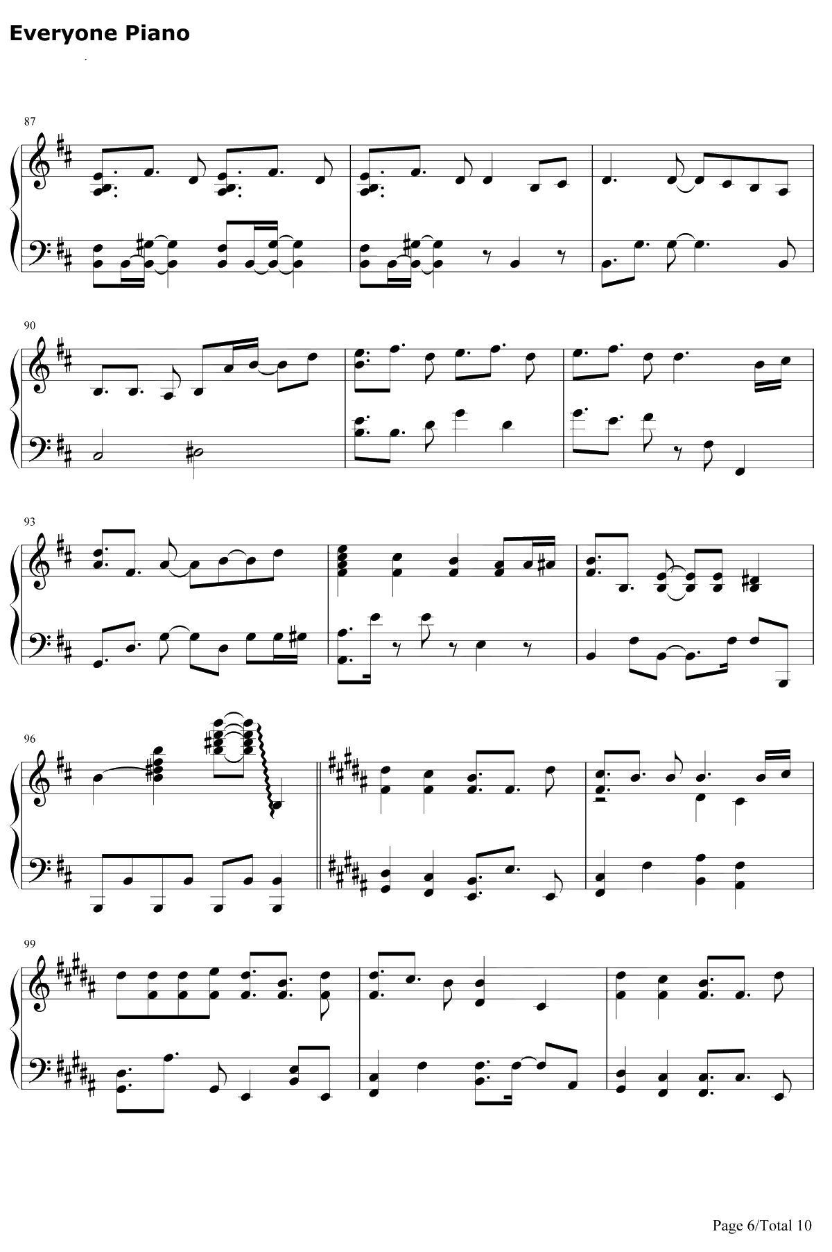 Get Wild钢琴谱-TMNetwork-城市猎人ED6