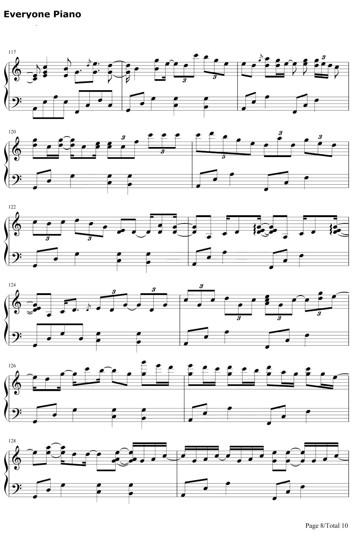 Get Wild钢琴谱-TMNetwork-城市猎人ED8