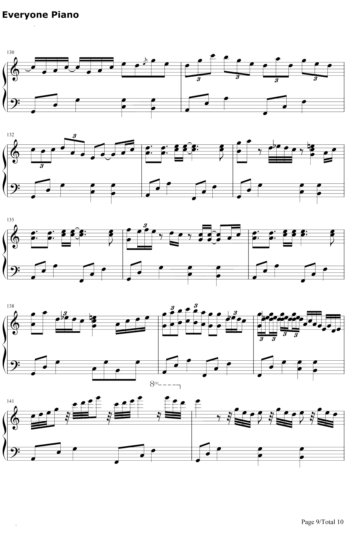 Get Wild钢琴谱-TMNetwork-城市猎人ED9