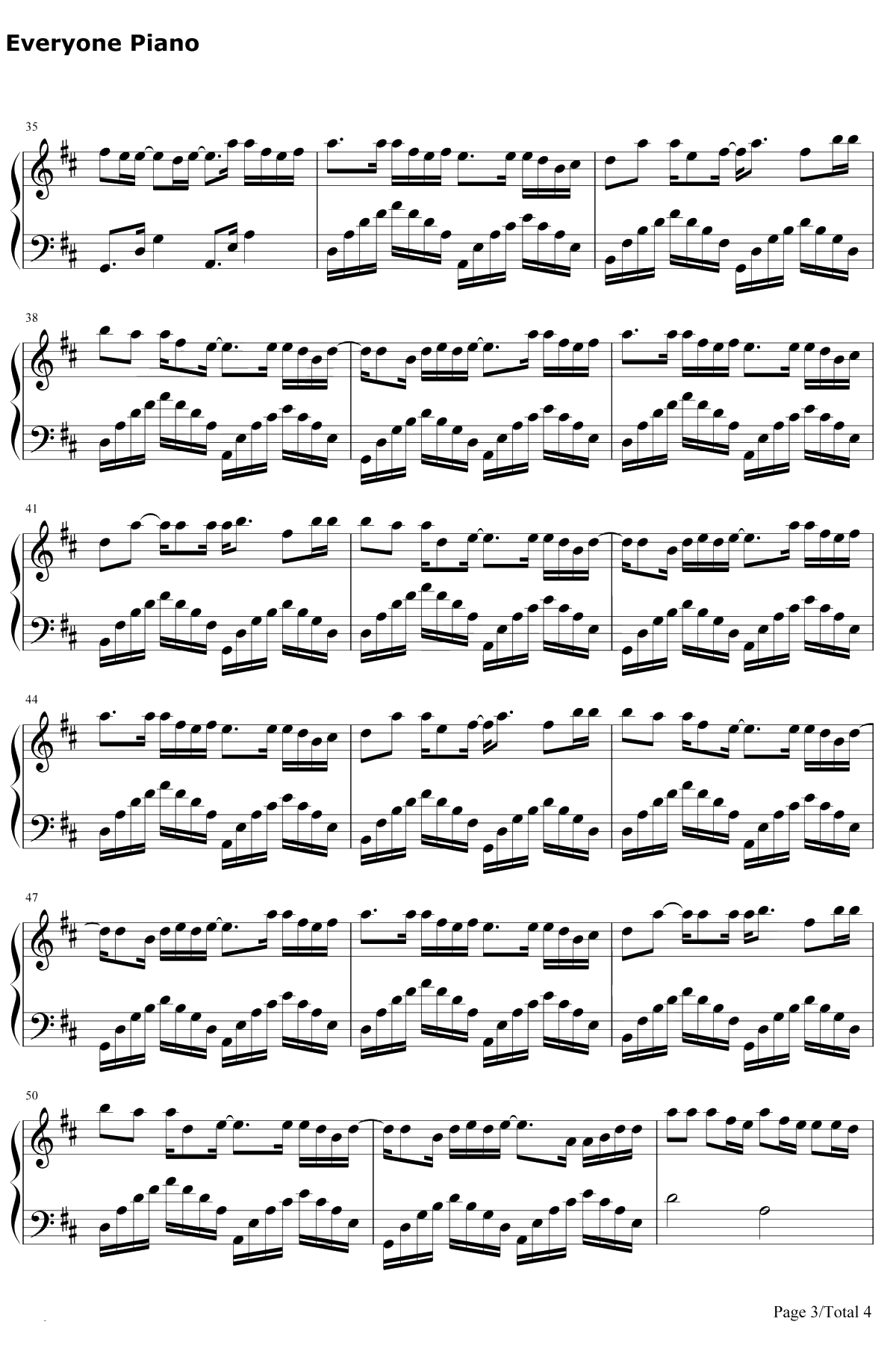 去年夏天钢琴谱-王大毛-抖音神曲-还有什么等待还有什么悲哀3