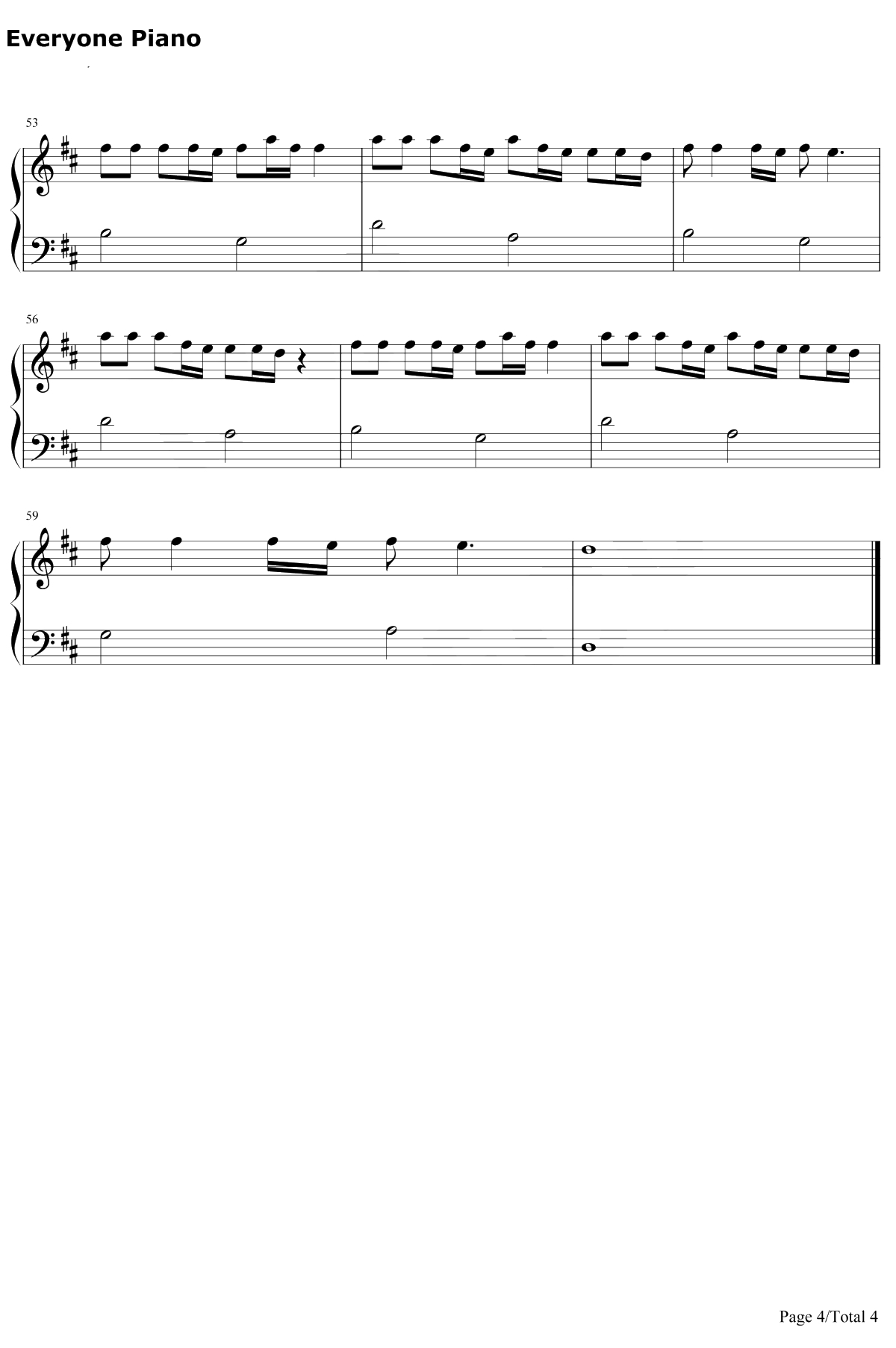 去年夏天钢琴谱-王大毛-抖音神曲-还有什么等待还有什么悲哀4